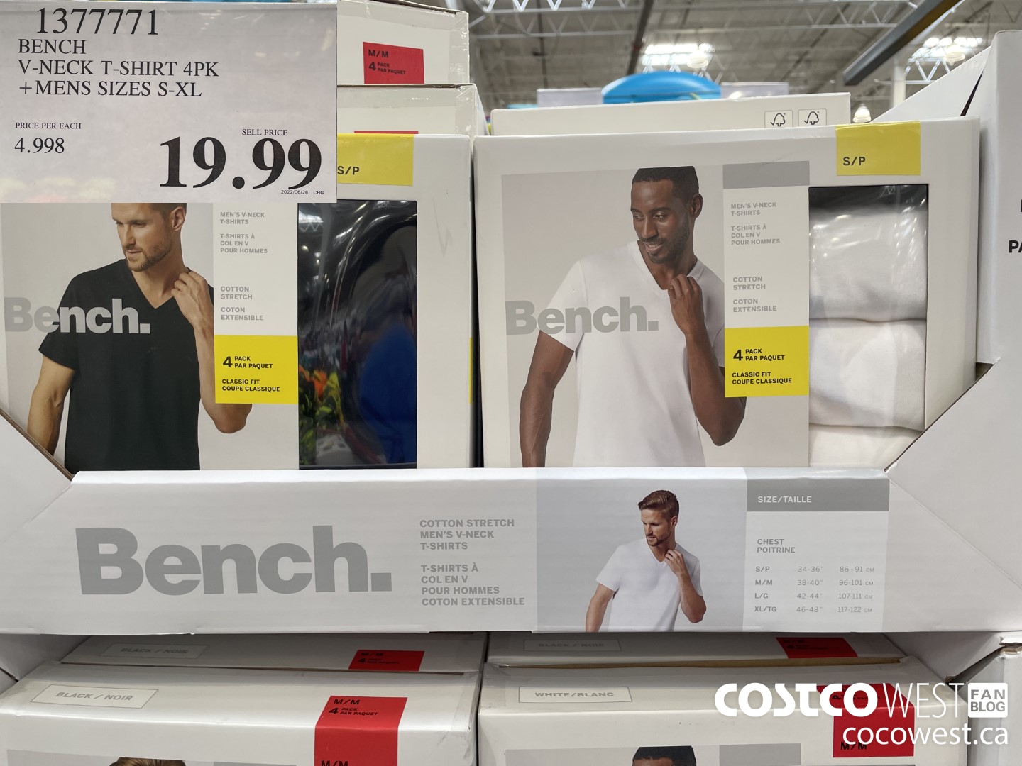 1377771 BENCH V-NECK T-SHIRT MENS SIZES S-XL $19.99