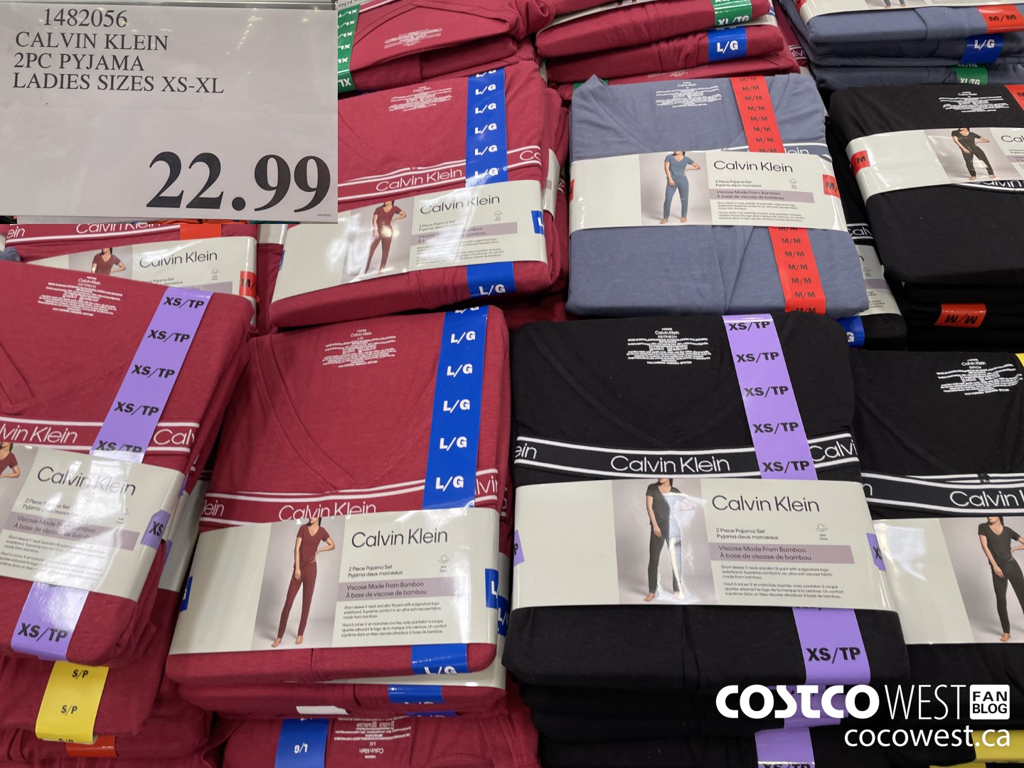 1482056 CALVIN KLEIN 2PC PYJAMA LADIES SIZES XS-XL $22.99