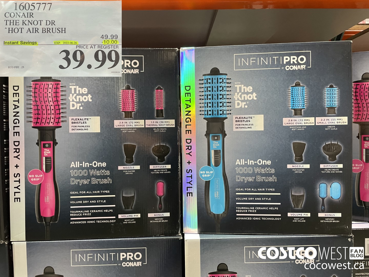 1605777 CONAIR THE KNOT DR HOT AIR BRUSH ($10.00 INSTANT SAVINGS EXPIRES ON 2022-06-26) $39.99