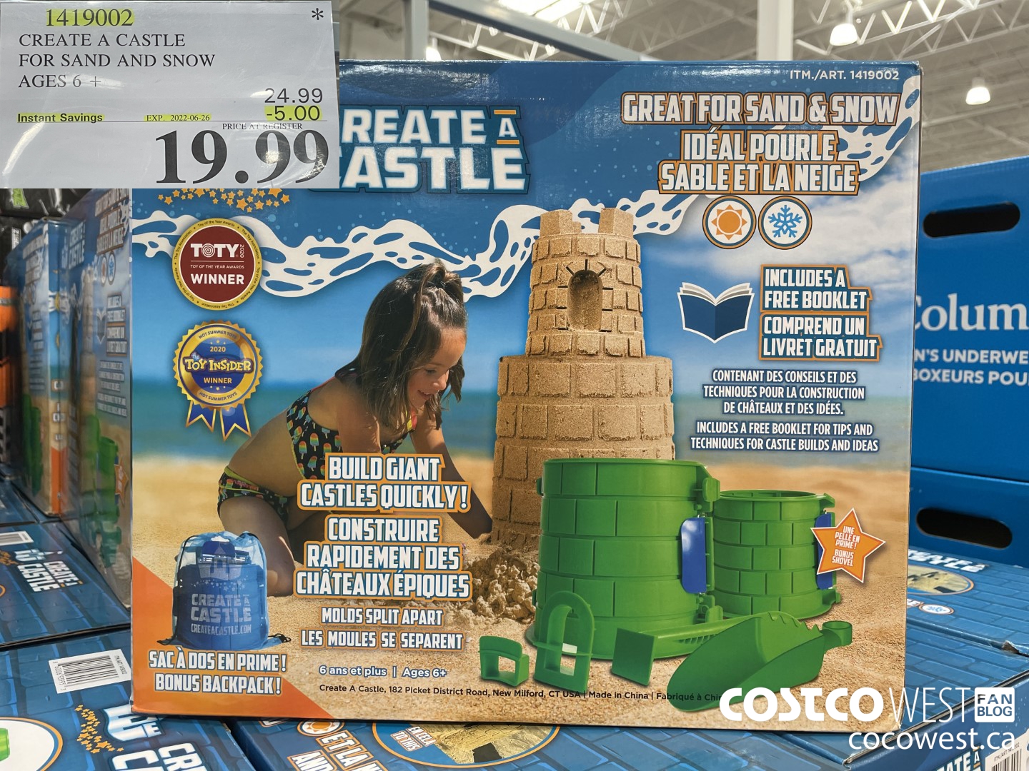 1419002 CREATE A CASTLE FOR SAND AND SNOW AGES 6+ ($5.00 INSTANT SAVINGS EXPIRES ON 2022-06-26) $19.99