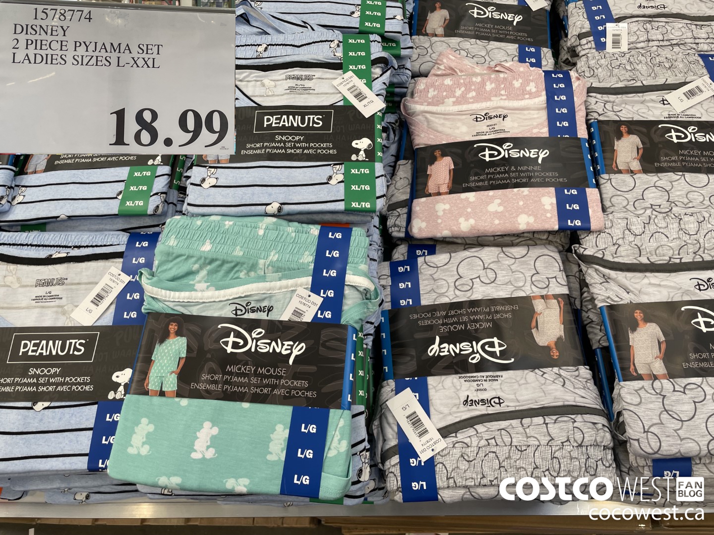 1578774 DISNEY 2 PIECE PYJAMA SET LADIES SIZES L-XXL  $18.99