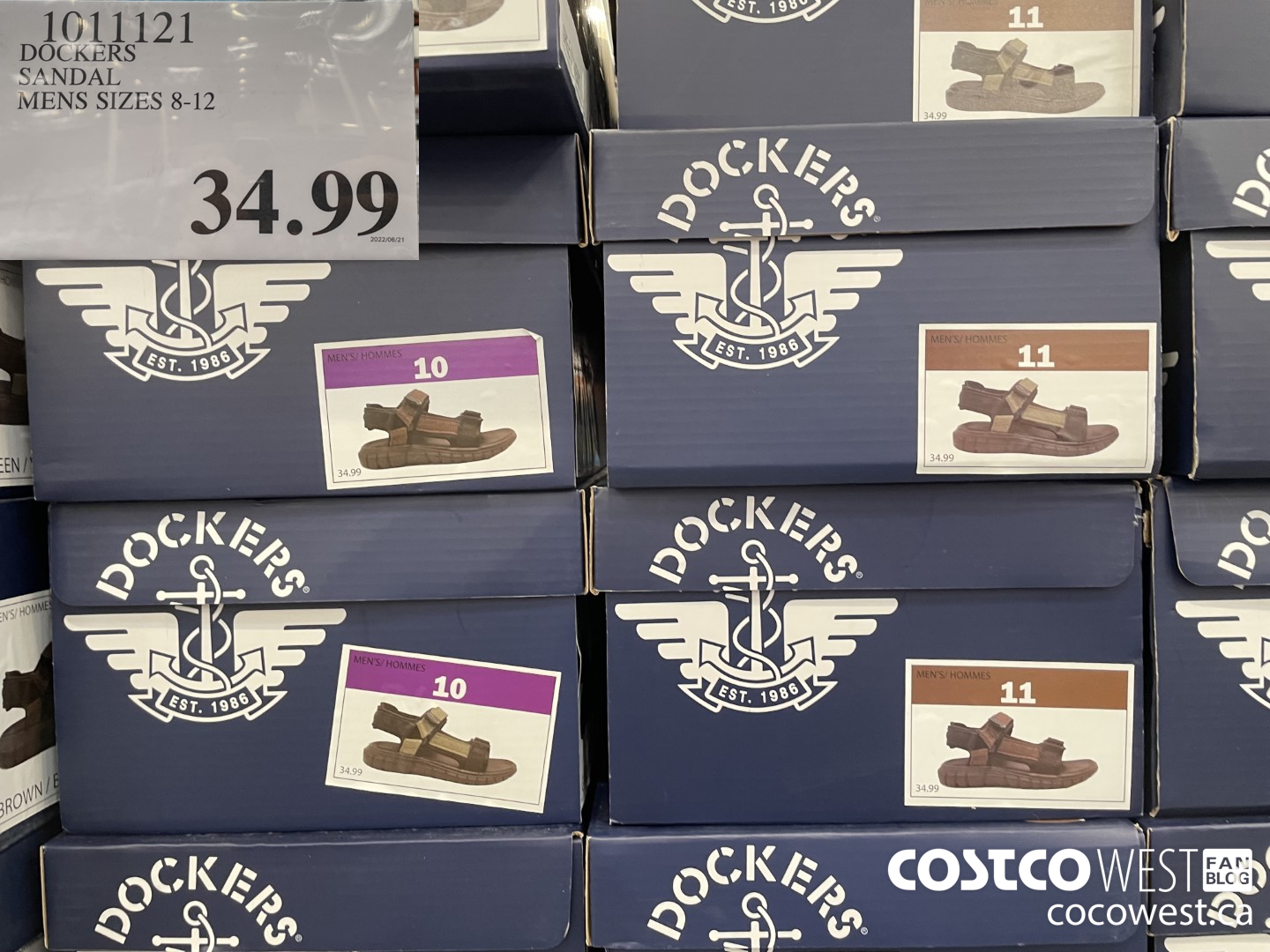 1011121 DOCKERS SANDAL MENS SIZES 8-12  $34.99