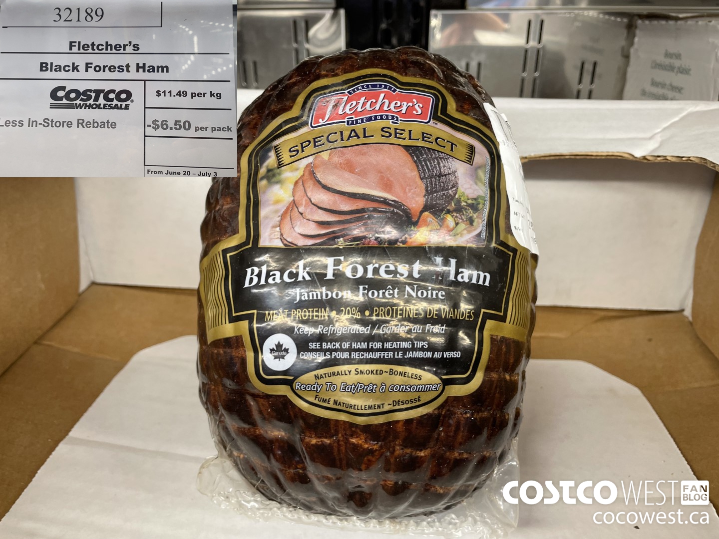 32189 Fletcher’s Black Forest Ham ($6.50 INSTANT SAVINGS EXPIRES ON 2022-07-03)