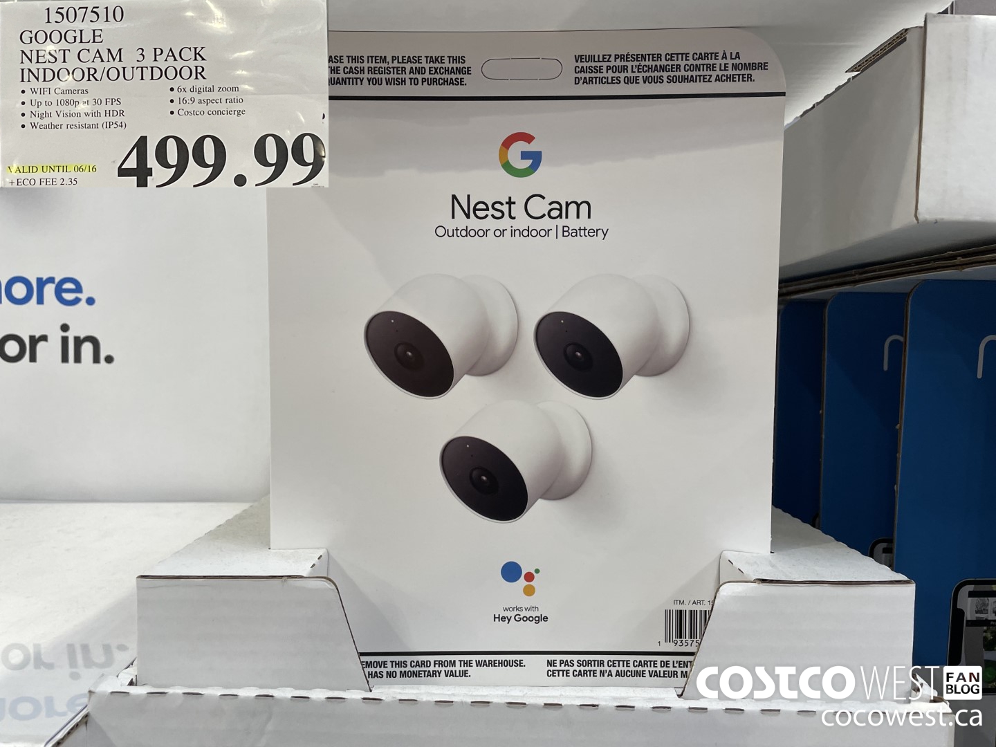 Nest cam store 3 pack costco