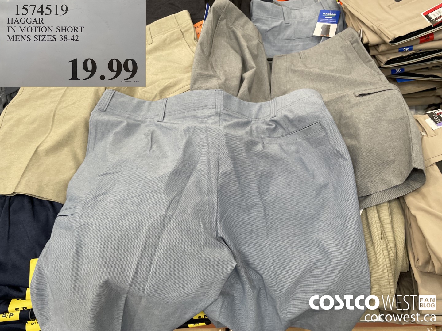 1574519 HAGGAR IN MOTION SHORT MENS SIZES 38-42 $19.99