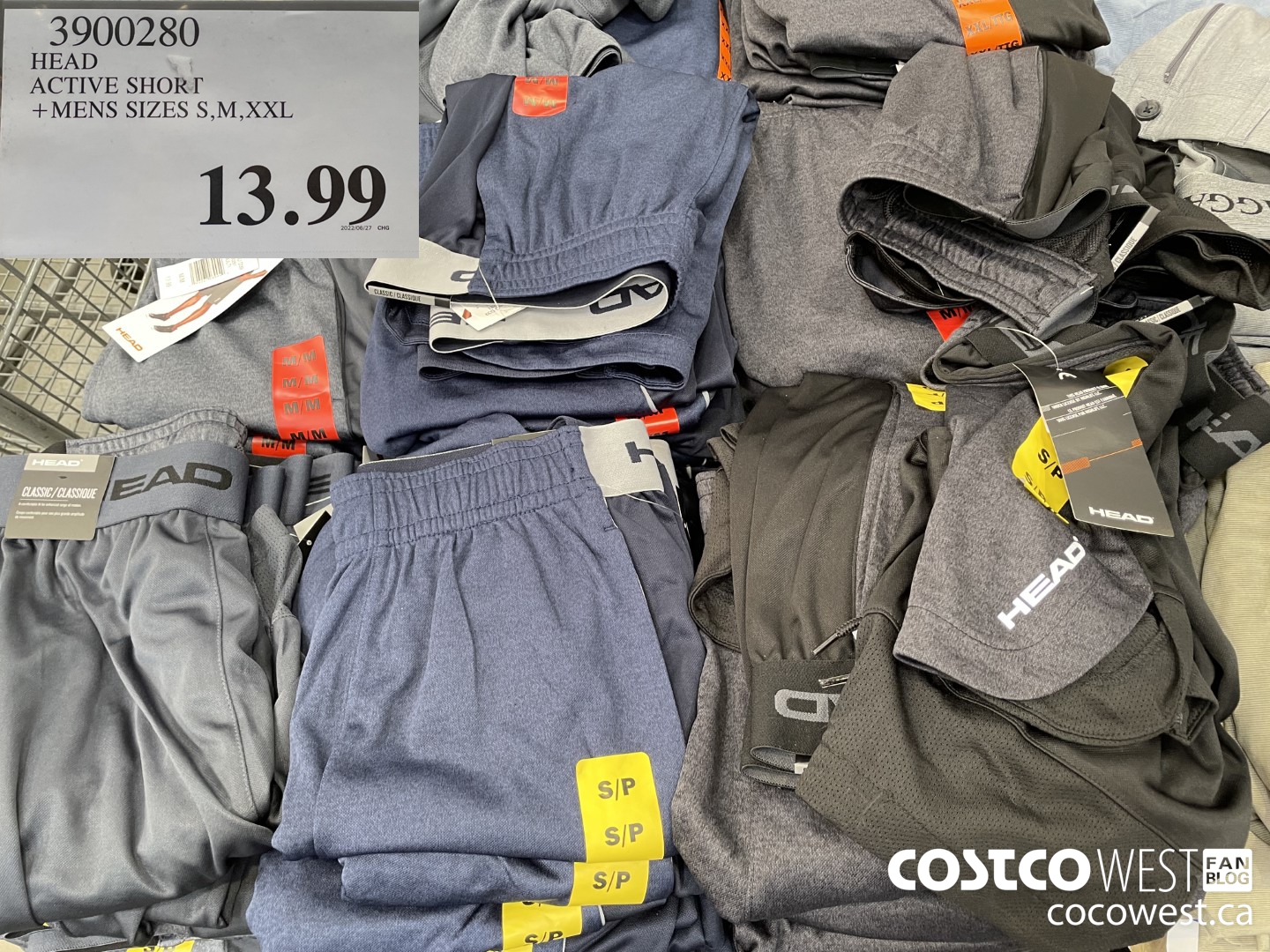 3900280 HEAD ACTIVE SHORT MENS SIZES S, M, XXL $13.99