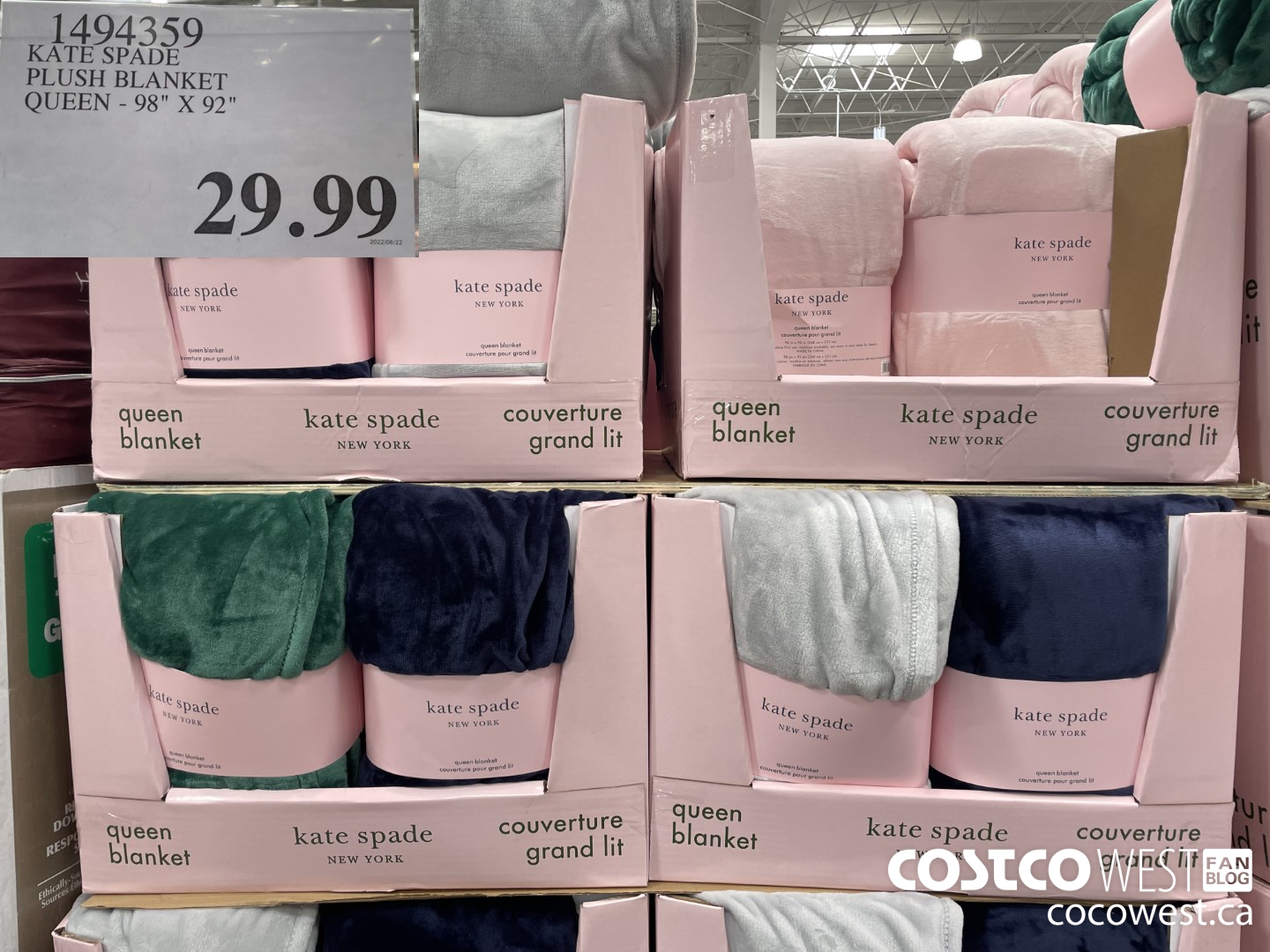 1494359 KATE SPADE PLUSH BLANKET QUEEN - 98