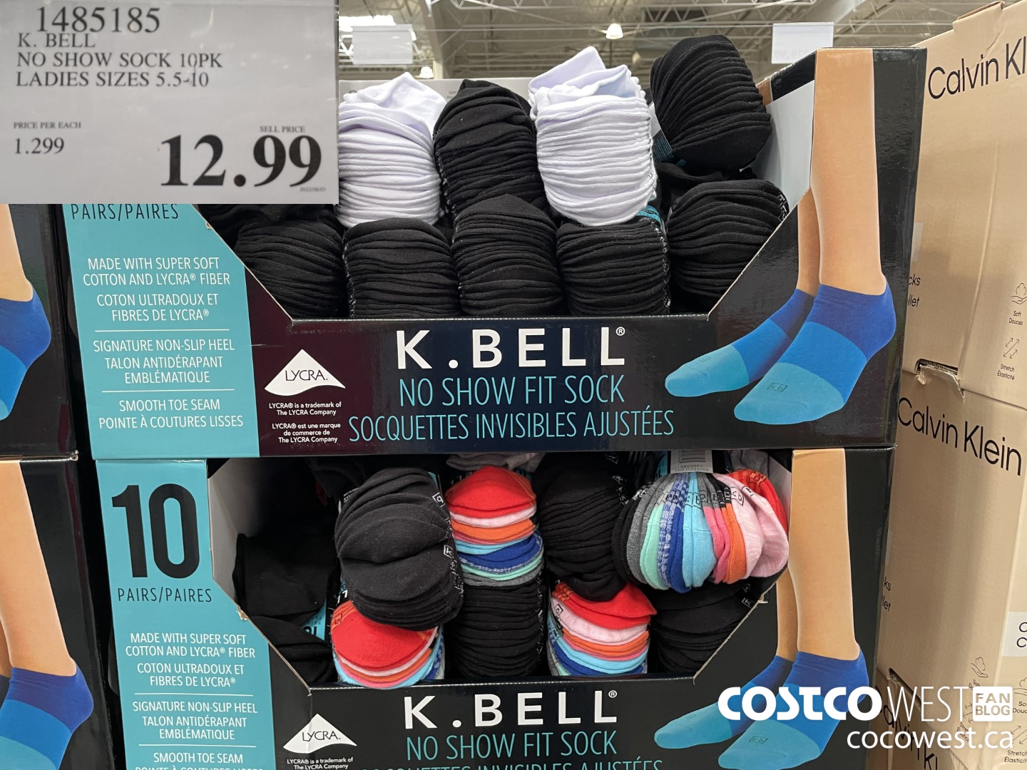 1485185 K. BELL NO SHOW SOCK 10PK LADIES SIZES 5.5-10 $12.99
