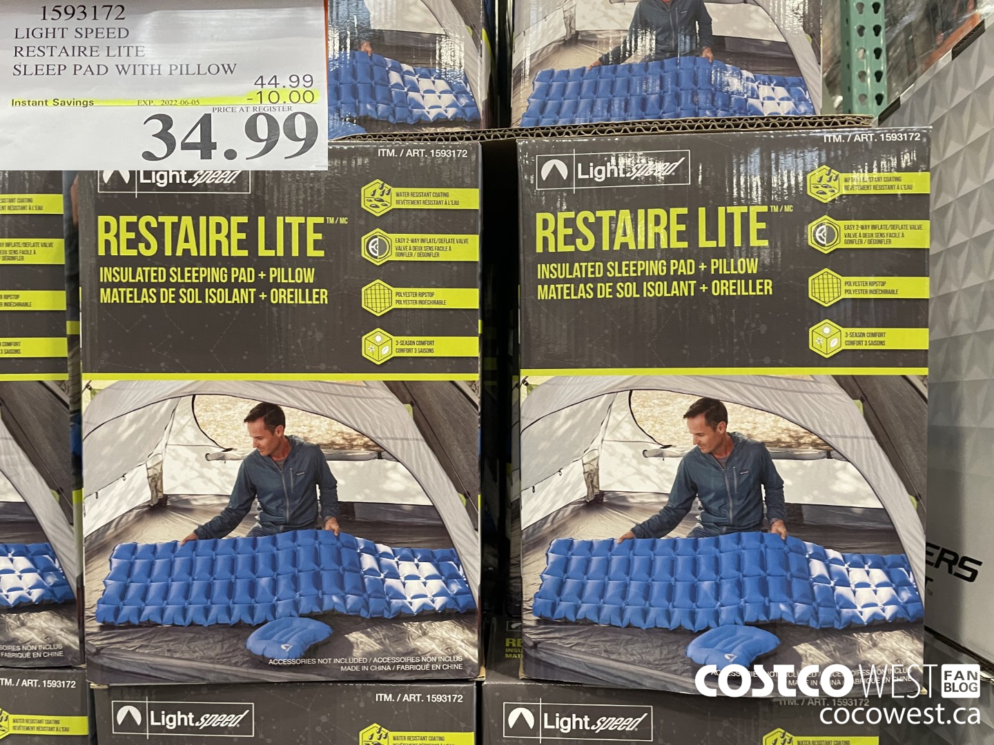 Lightspeed sleeping outlet pad costco