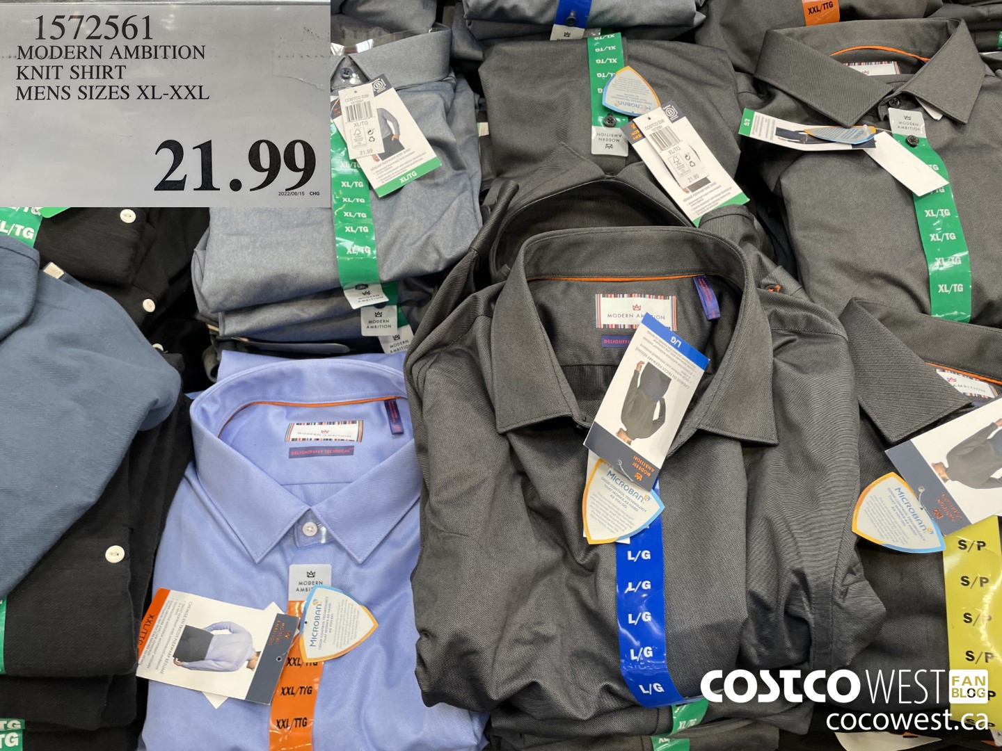 1572561 MODERN AMBITION KNIT SHIRT MENS SIZES XL-XXL $21.99