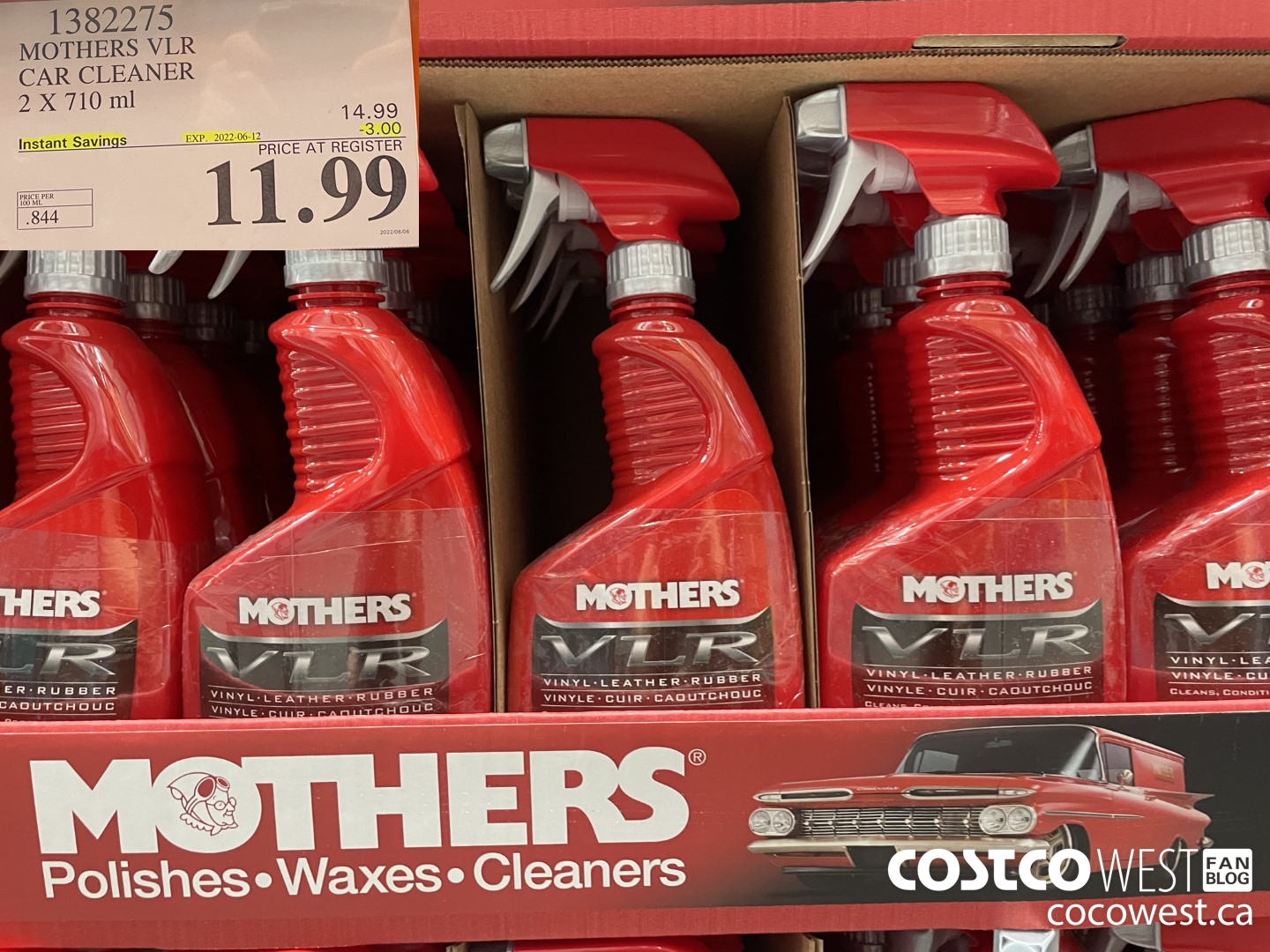 1382275 MOTHERS VLR CAR CLEANER 2 X 710 ML 3 00 INSTANT SAVINGS