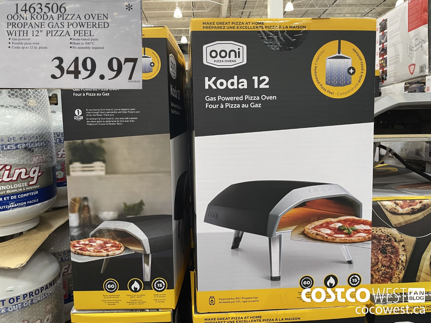 1463506 OONI KODA PIZZA OVEN PROPANE GAS POWERED WITH 12