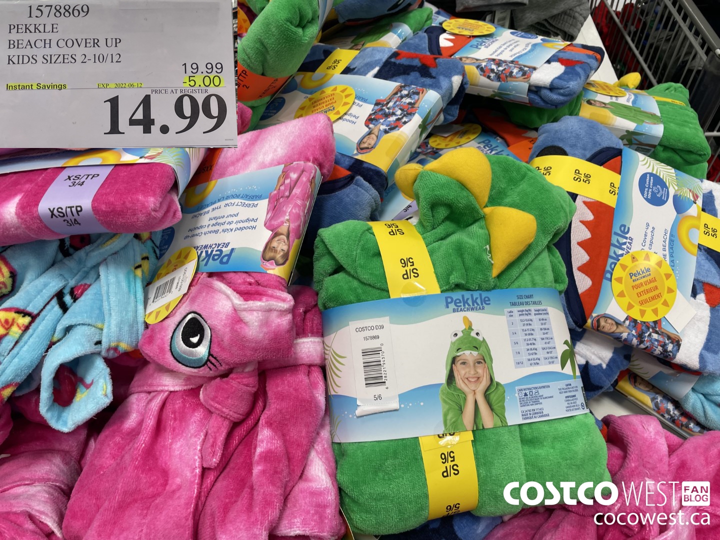 1578869 PEKKLE BEACH COVER UP KIDS SIZES 2-10/12  ($5.00 INSTANT SAVINGS EXPIRES ON 2022-06-12) $14.99