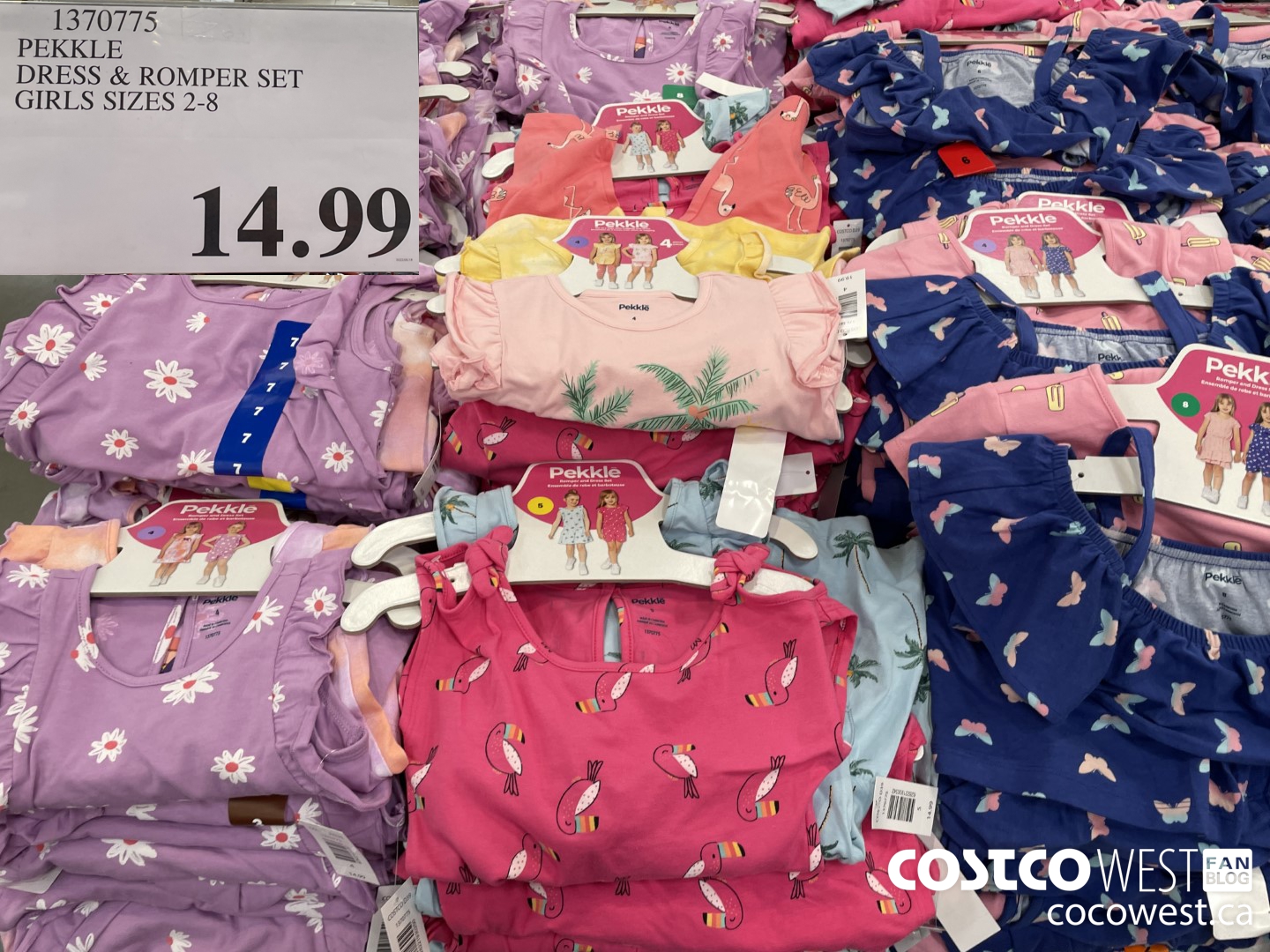 1370775 PEKKLE DRESS & ROMPER SET GIRLS SIZES 2-8 $14.99