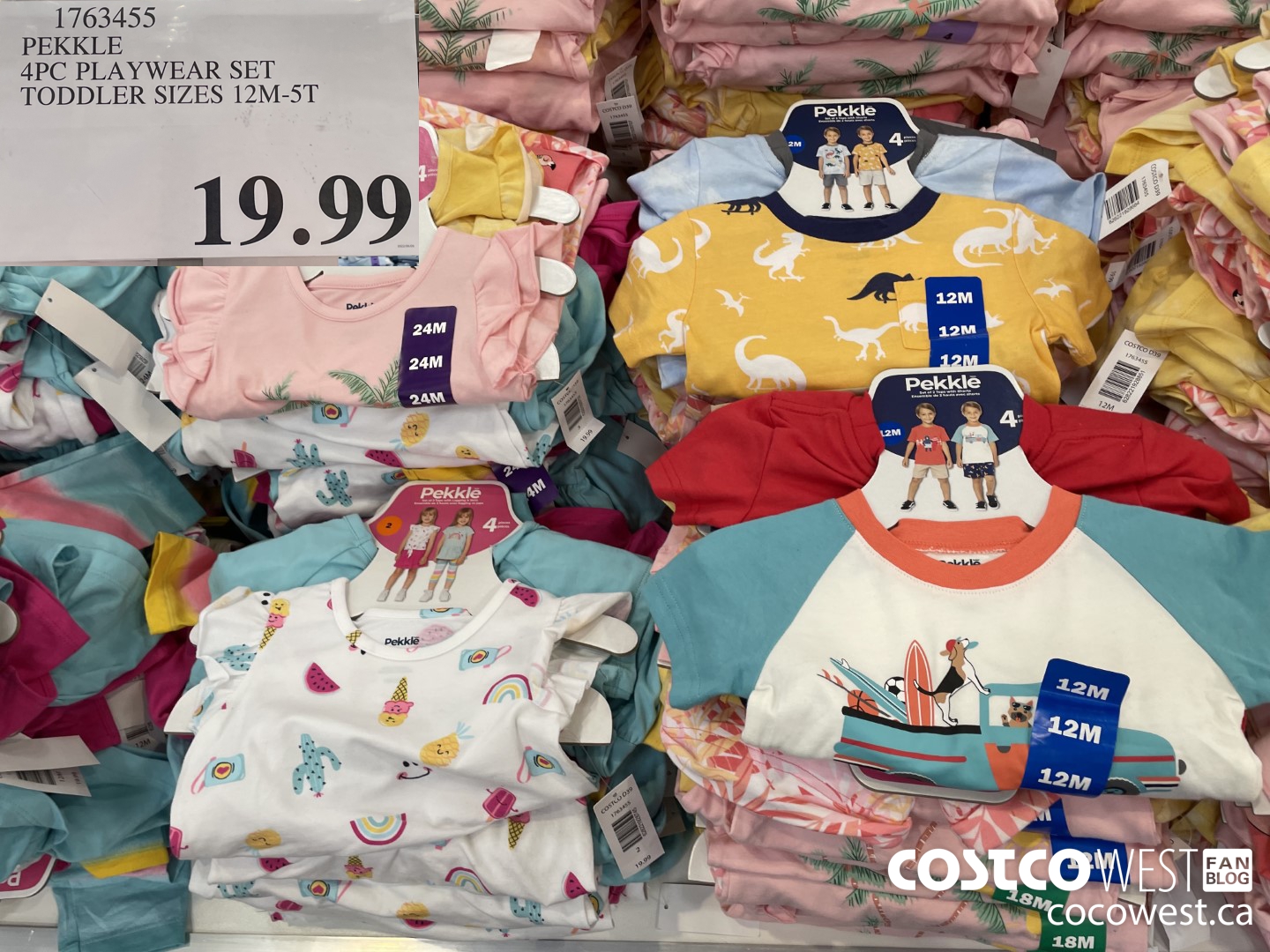 1763455 PEKKLE 4PC PLAYWEAR SET TODDLER SIZES 12M-5T  $19.99