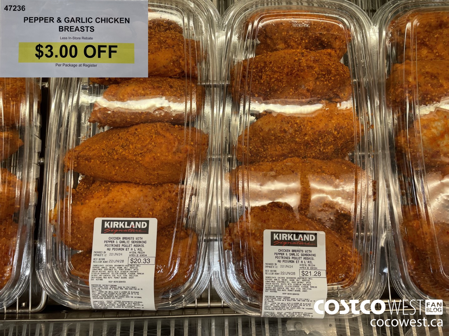 47236 PEPPER & GARLIC CHICKEN BREASTS ($3.00 INSTANT SAVINGS)