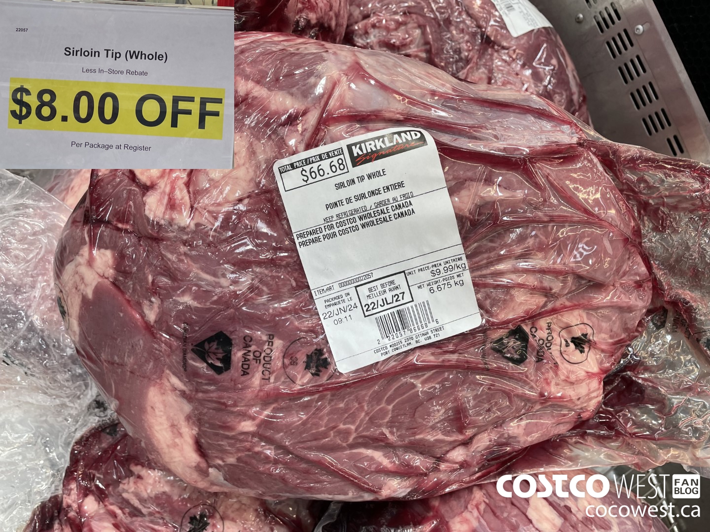 22057 SIRLOIN TIP (WHOLE) ($8.00 INSTANT SAVINGS)