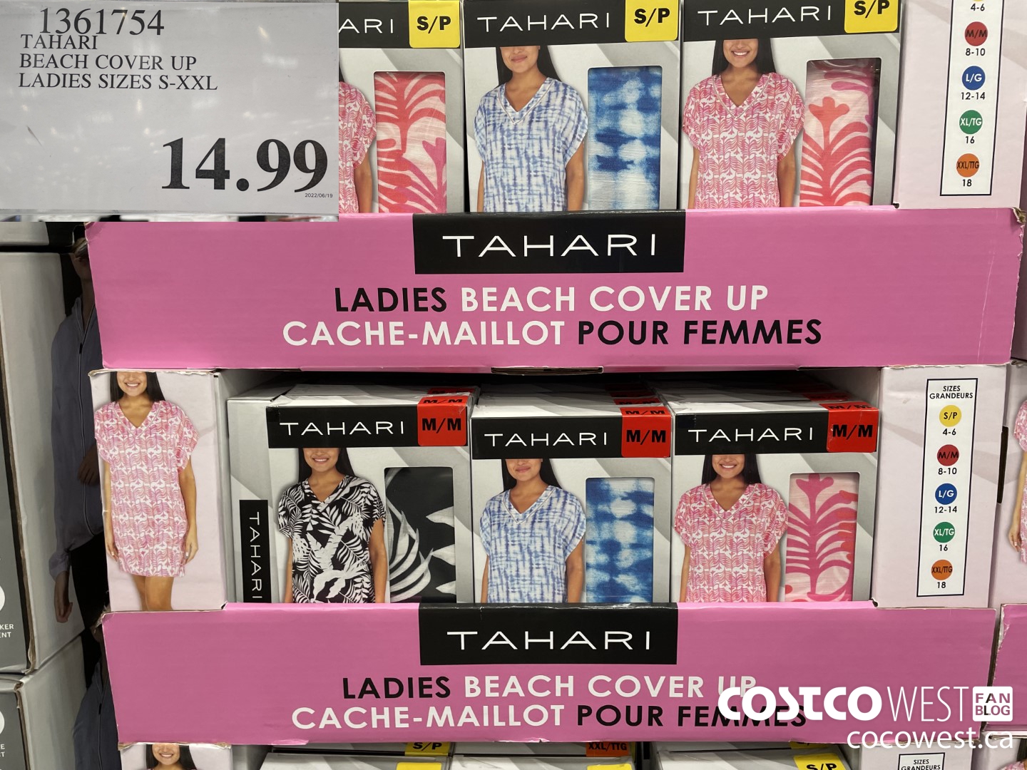 1361754 TAHARI BEACH COVER UP LADIES SIZES S-XXL $14.99