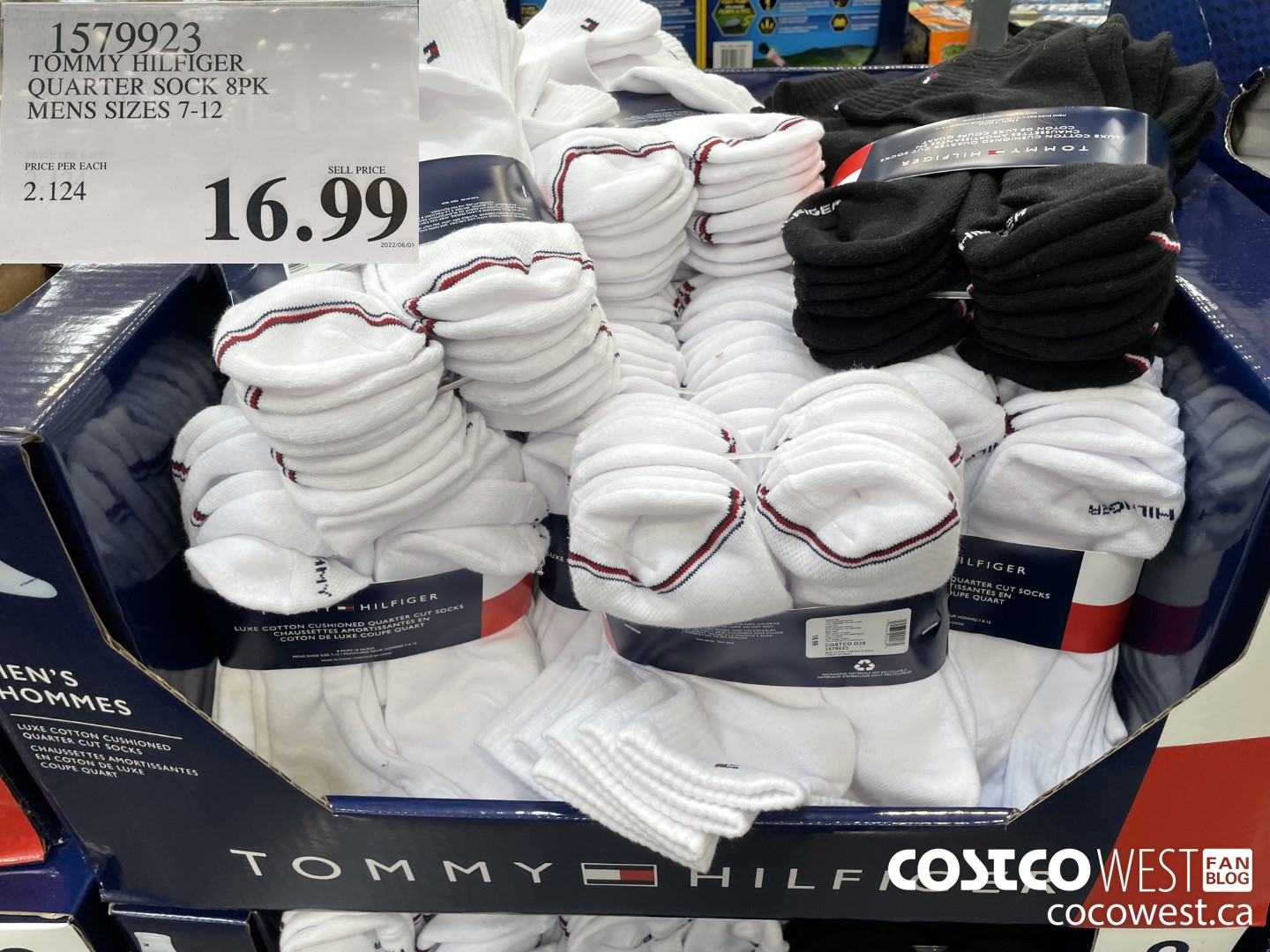 1579923 TOMMY HILFIGER QUARTER SOCK 8PK MENS SIZES 7-12 $16.99