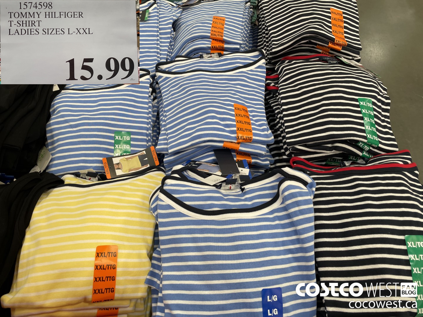 1574598 TOMMY HILFIGER T-SHIRT LADIES SIZES L-XXL $15.99