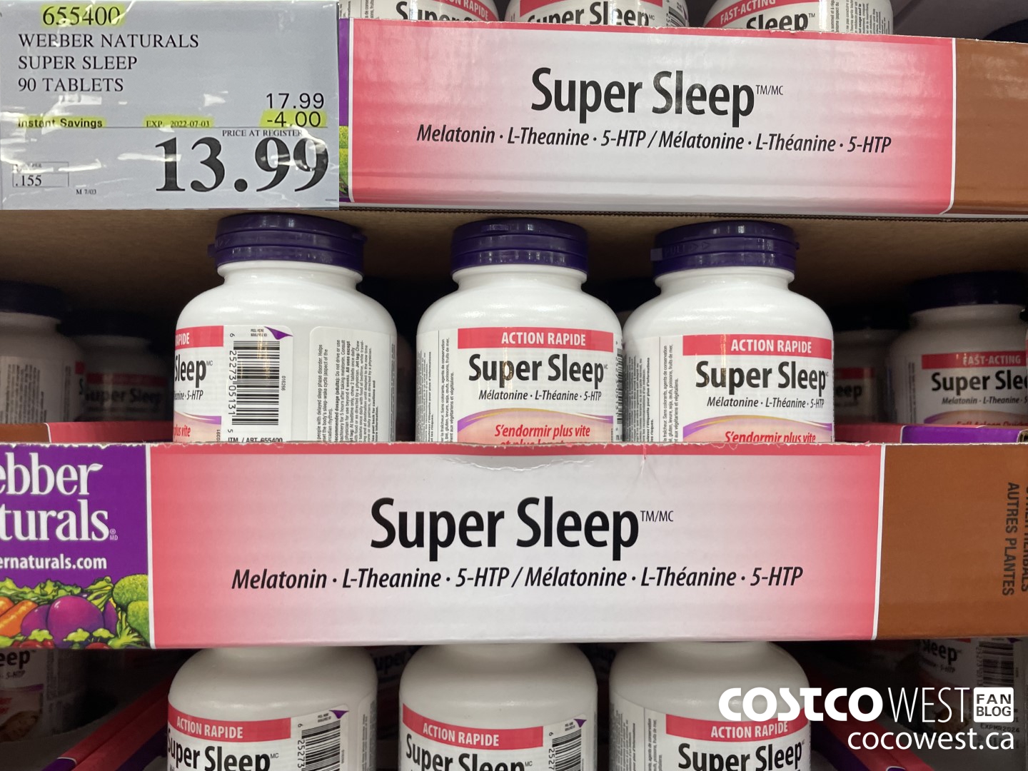 655400 WEBBER NATURALS SUPER SLEEP 90 TABLETS ($4.00 INSTANT SAVINGS EXPIRES ON 2022-07-03) $13.99