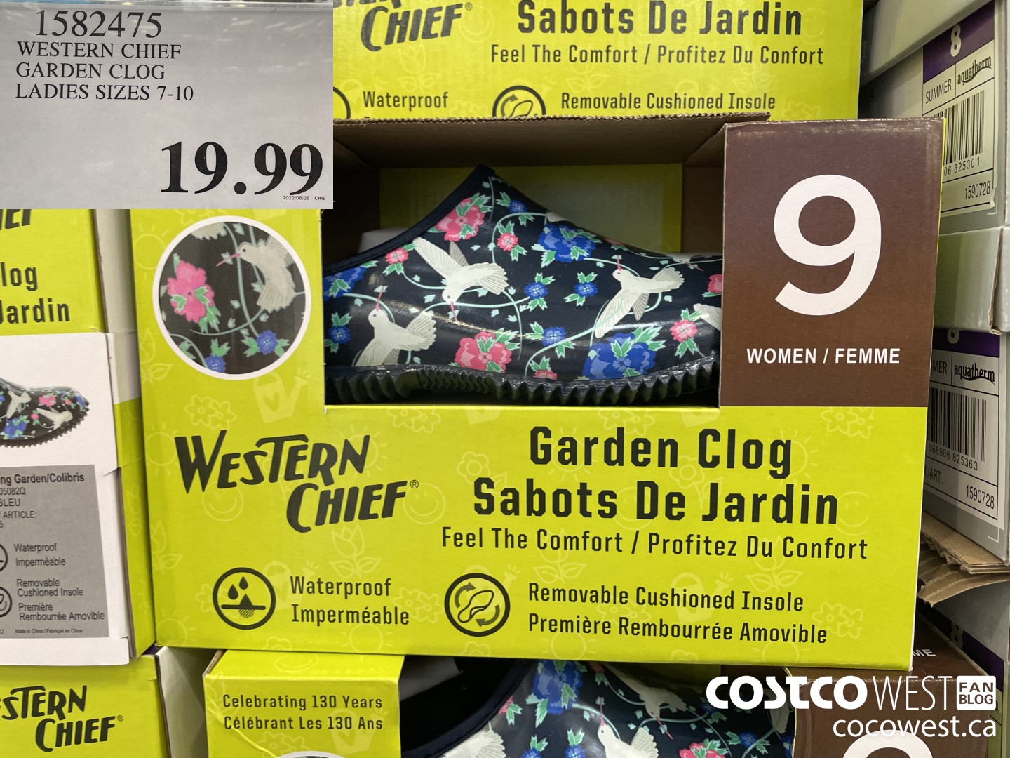 1582475 WESTERN CHIEF GARDEN CLOG LADIES SIZES 7-10 $19.99