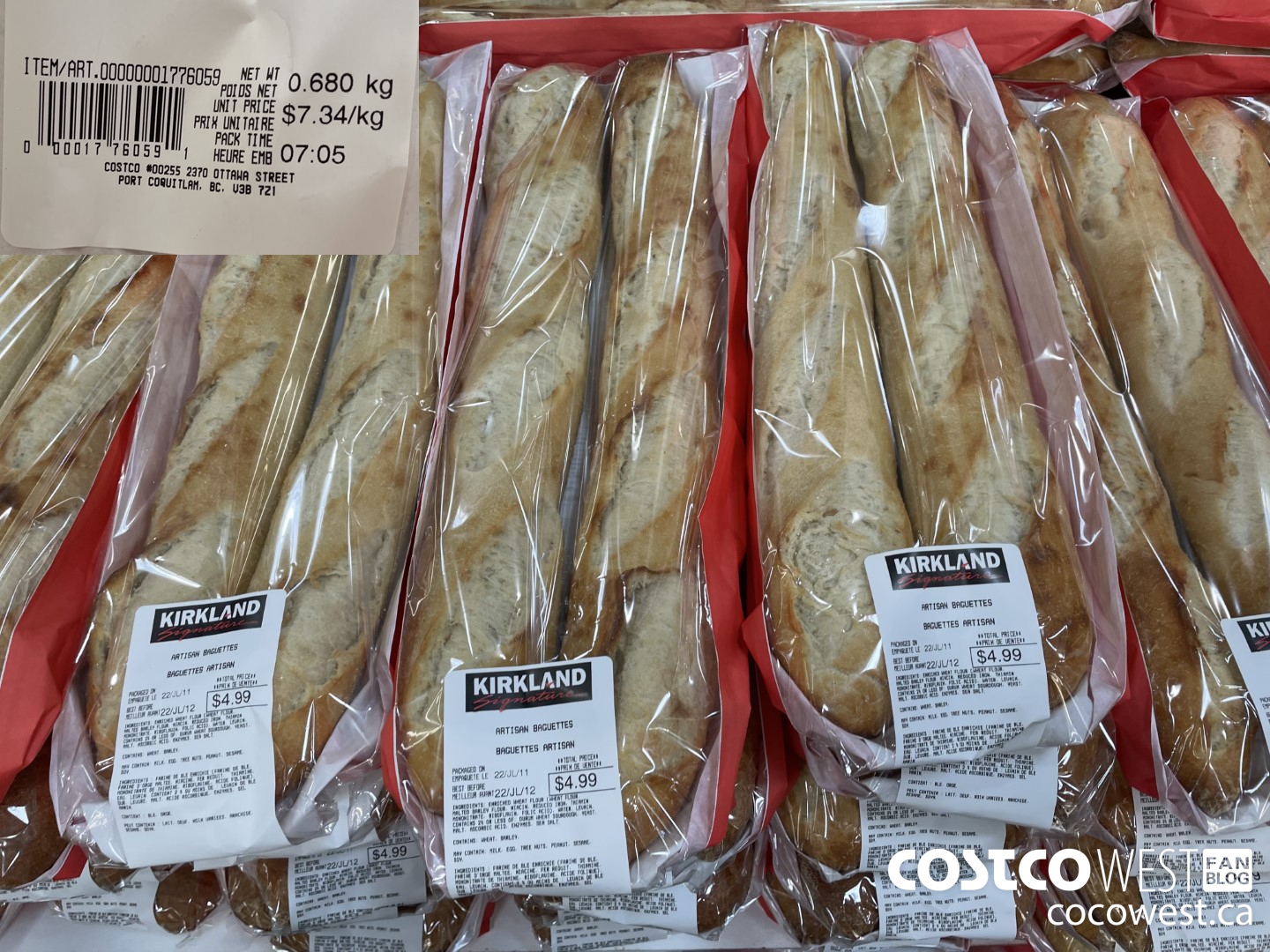 1776059 BAGUETTES ARTISAN $4.99