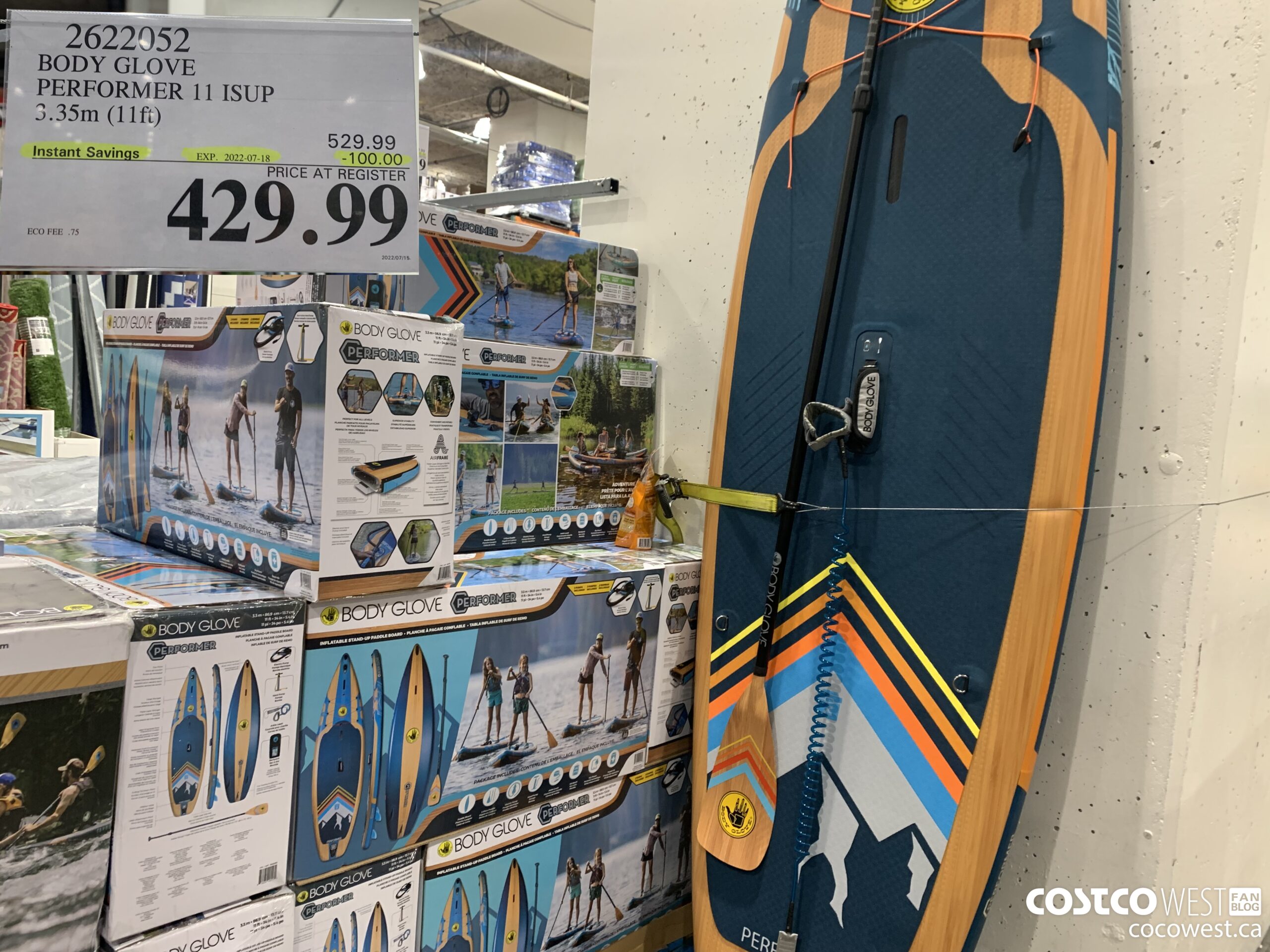 2622052 BODY GLOVE PERFORMER 11 ISUP 3.35m (11ft)  ($10.00 INSTANT SAVINGS EXPIRES ON 2022-07-18) $429.99