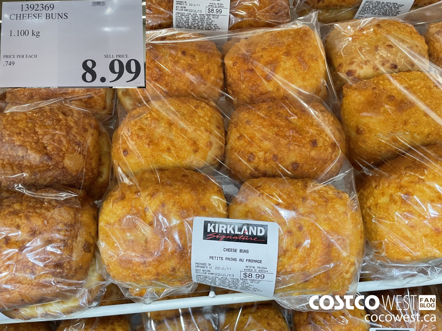 1392369 CHEESE BUNS 1.100 KG $8.99