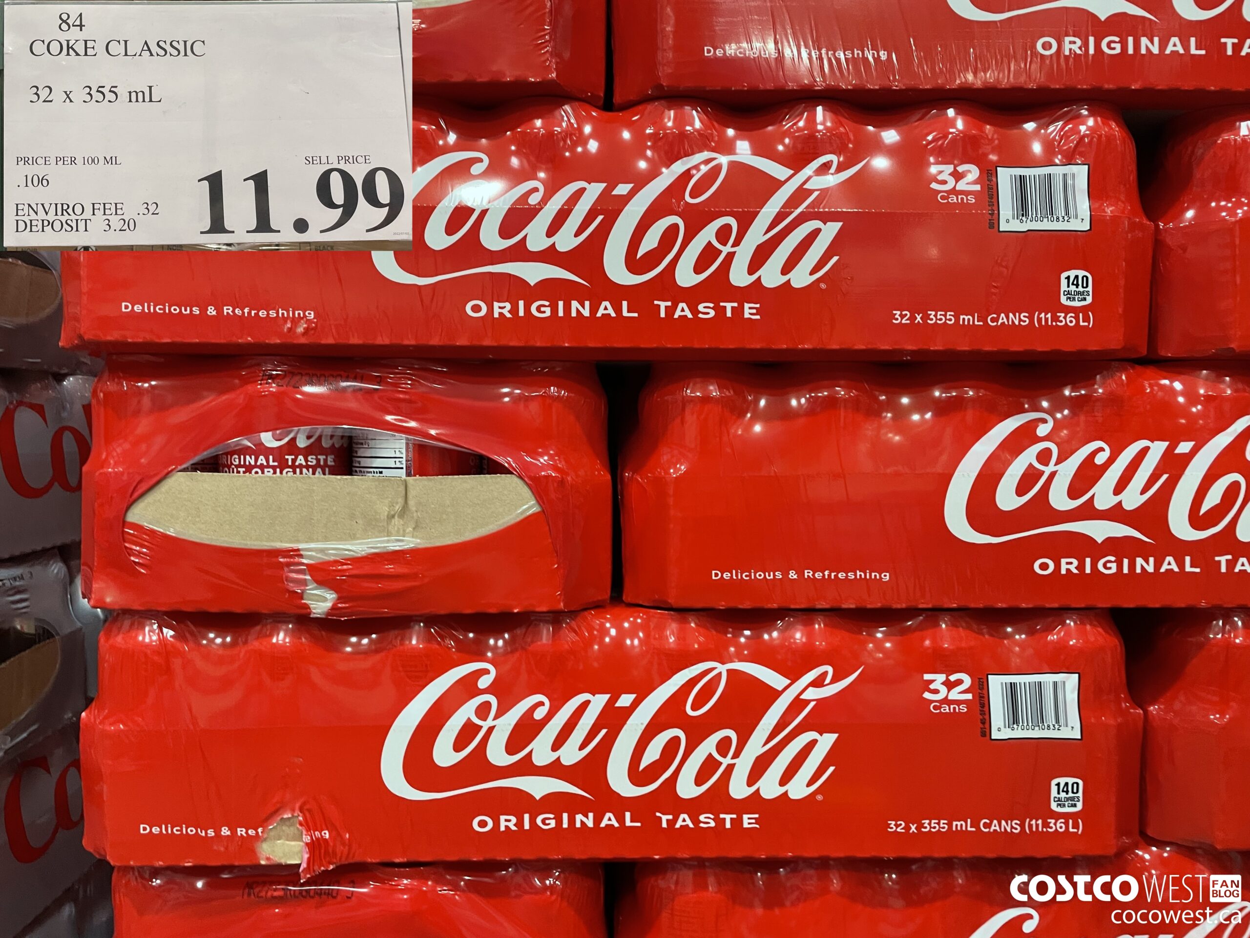 84 COKE 32 X 355 ML $11.99