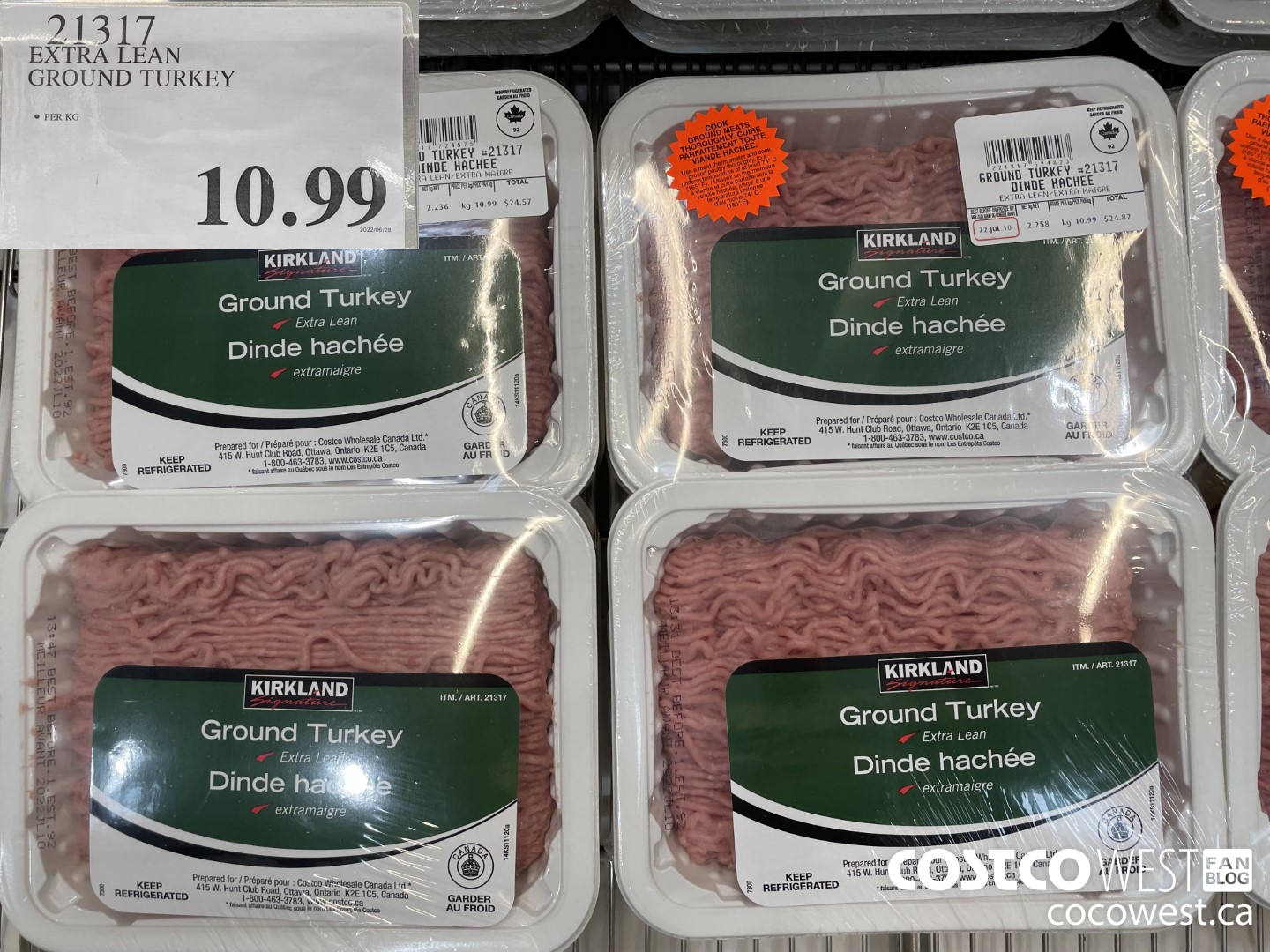 21317 EXTRA LEAN GROUND TURKEY $10.99