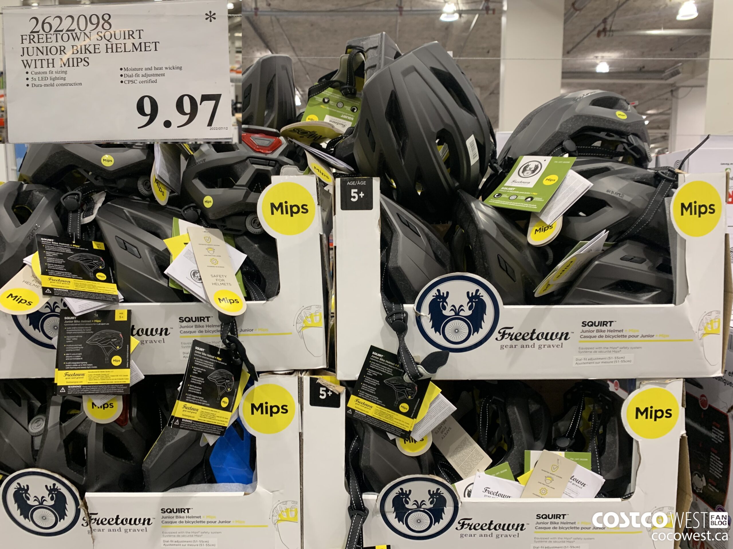 2622098 FREETOWN SQUIRT JUNIOR BIKE HELMET WITH MIPS  $9.97