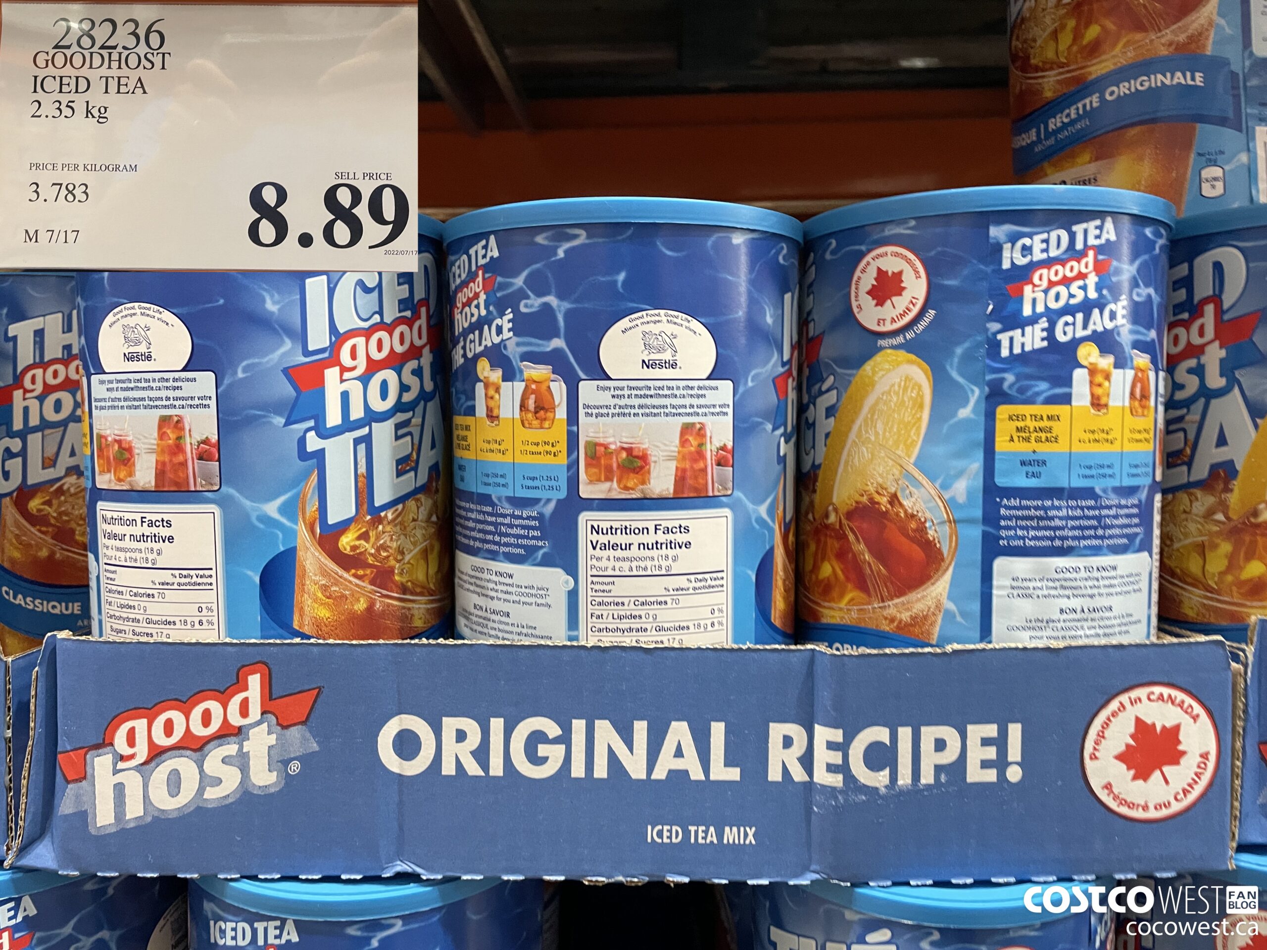 28236 GOODHOST ICED TEA 2.35 kg $8.89