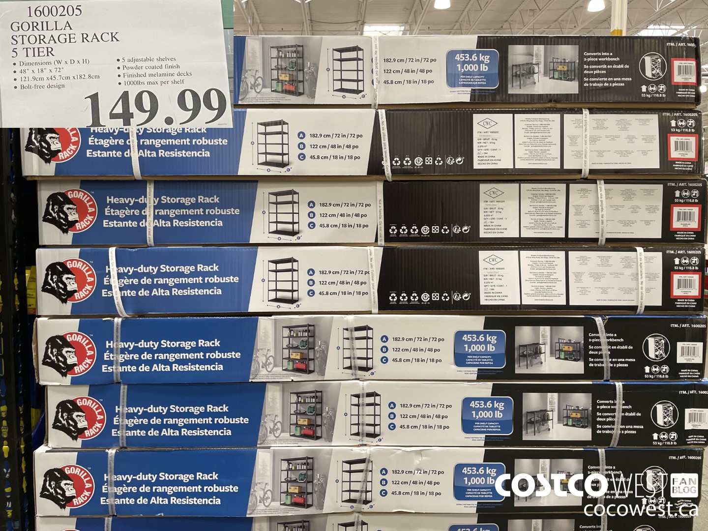 Costco] Gorilla storage rack both commercial and non commercial 120$ and  280$ - RedFlagDeals.com Forums