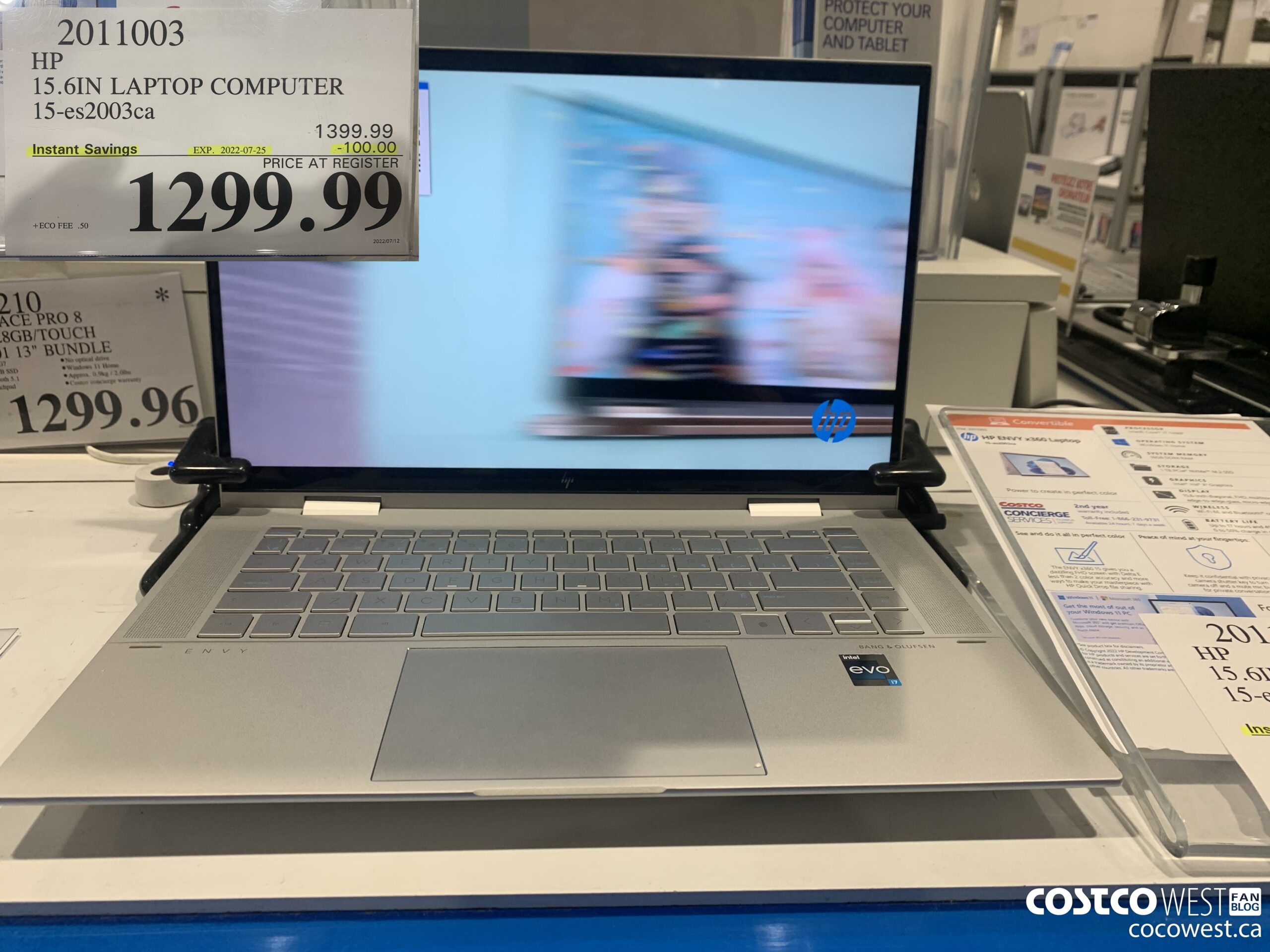 2011003 HP 15.6IN LAPTOP COMPUTER 15-ES2003CA ($100.00 INSTANT SAVINGS EXPIRES ON 2022-07-25) $1299.99