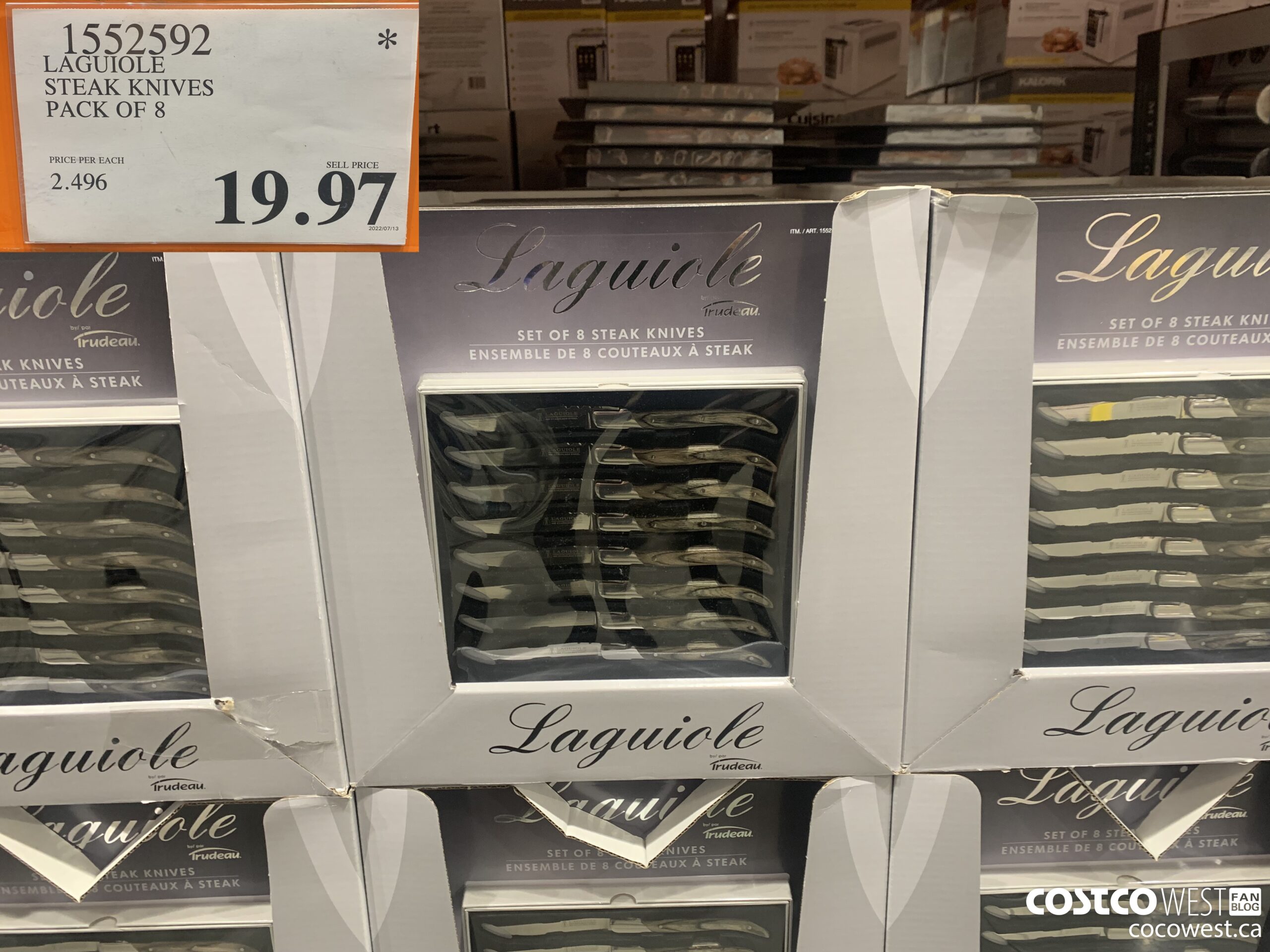 1552592 LAGUIOLE STEAK KNIVES PACK OF 8 $19.97