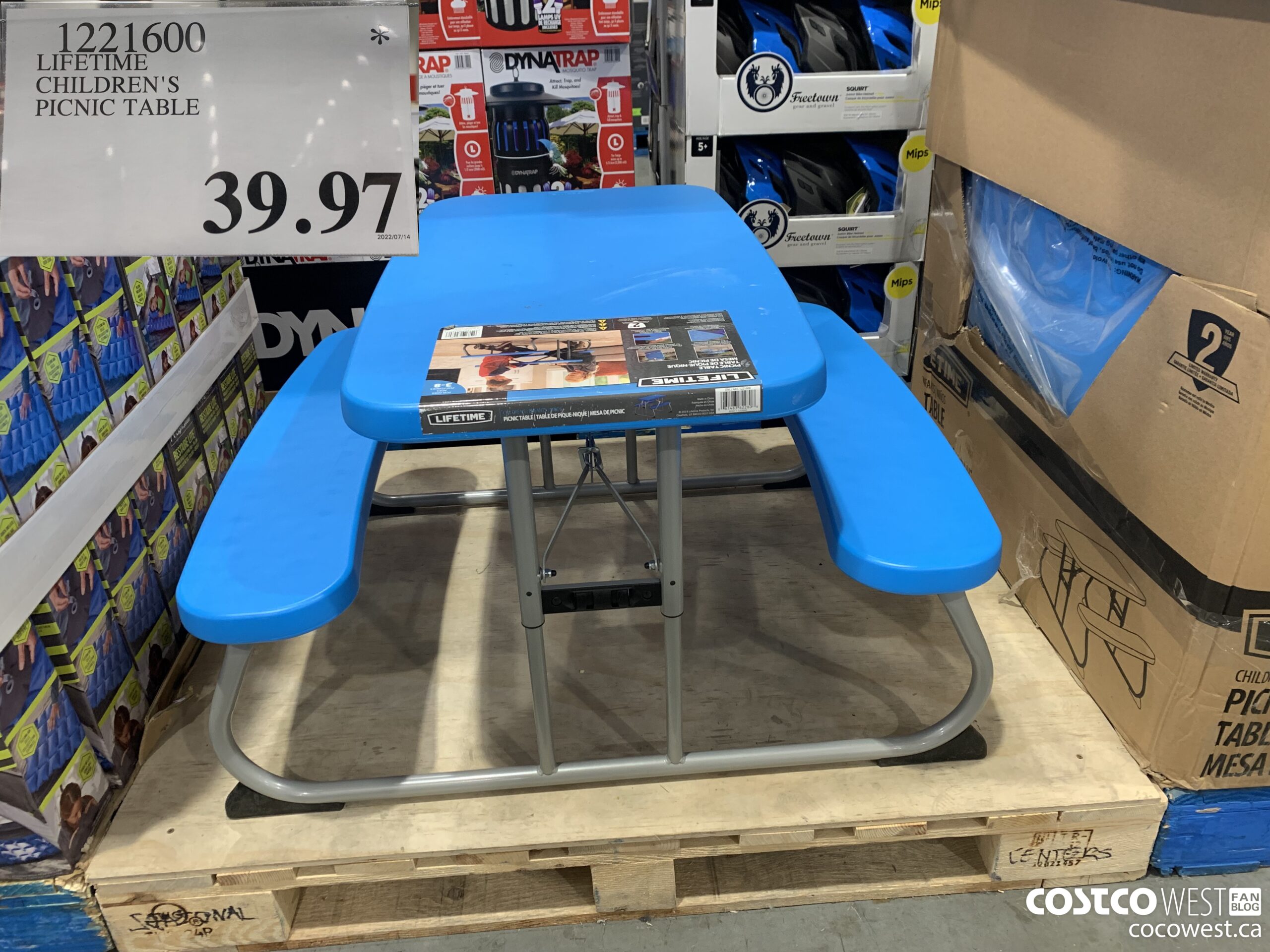 1221600 LIFETIME CHILDREN'S PICNIC TABLE  $39.97