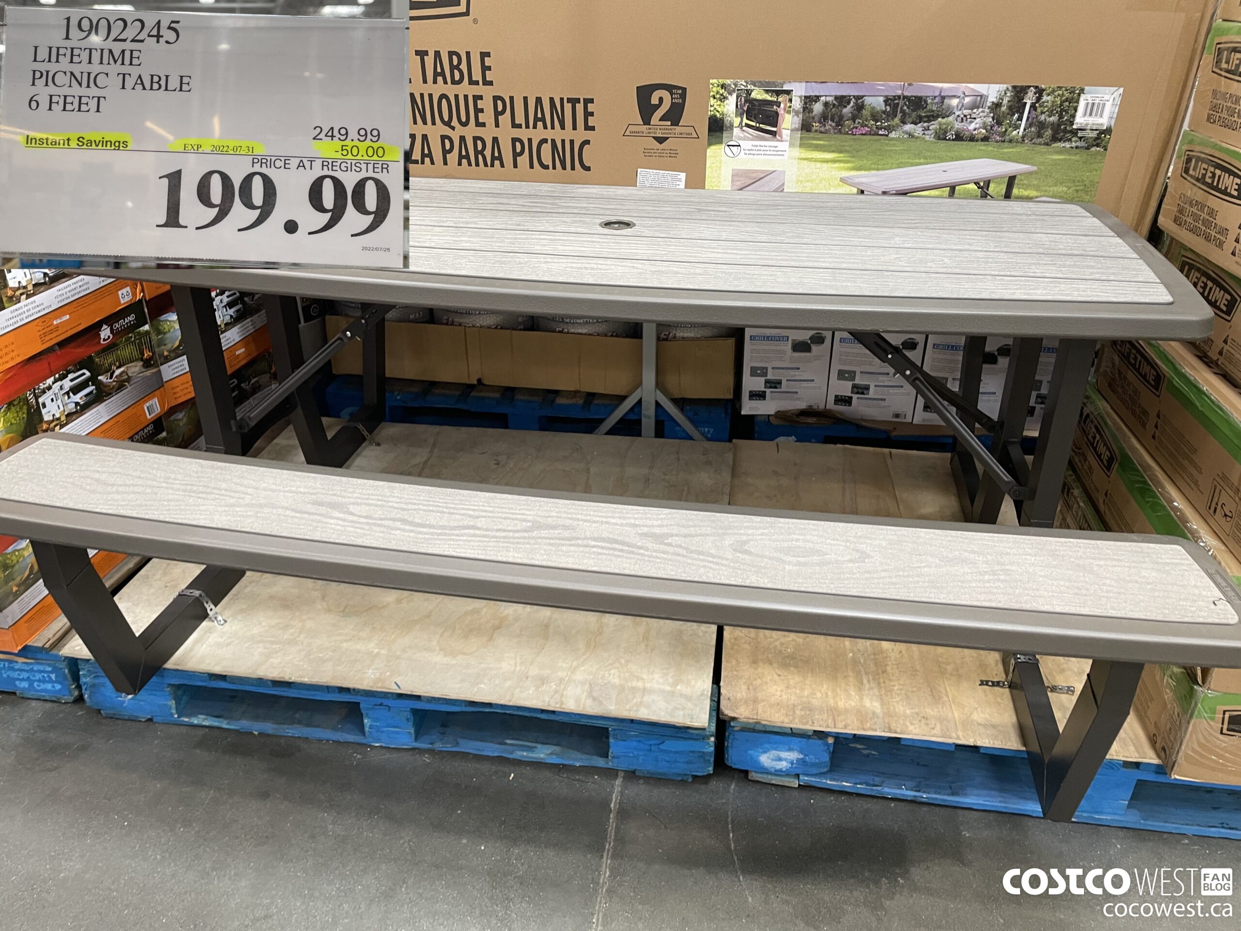 Costco Flyer Costco Sale Items For July 25 31 2022 For BC AB MB   LIFETIME PICNIC TABLE 6 FEET 20220725 94246 Scaled 