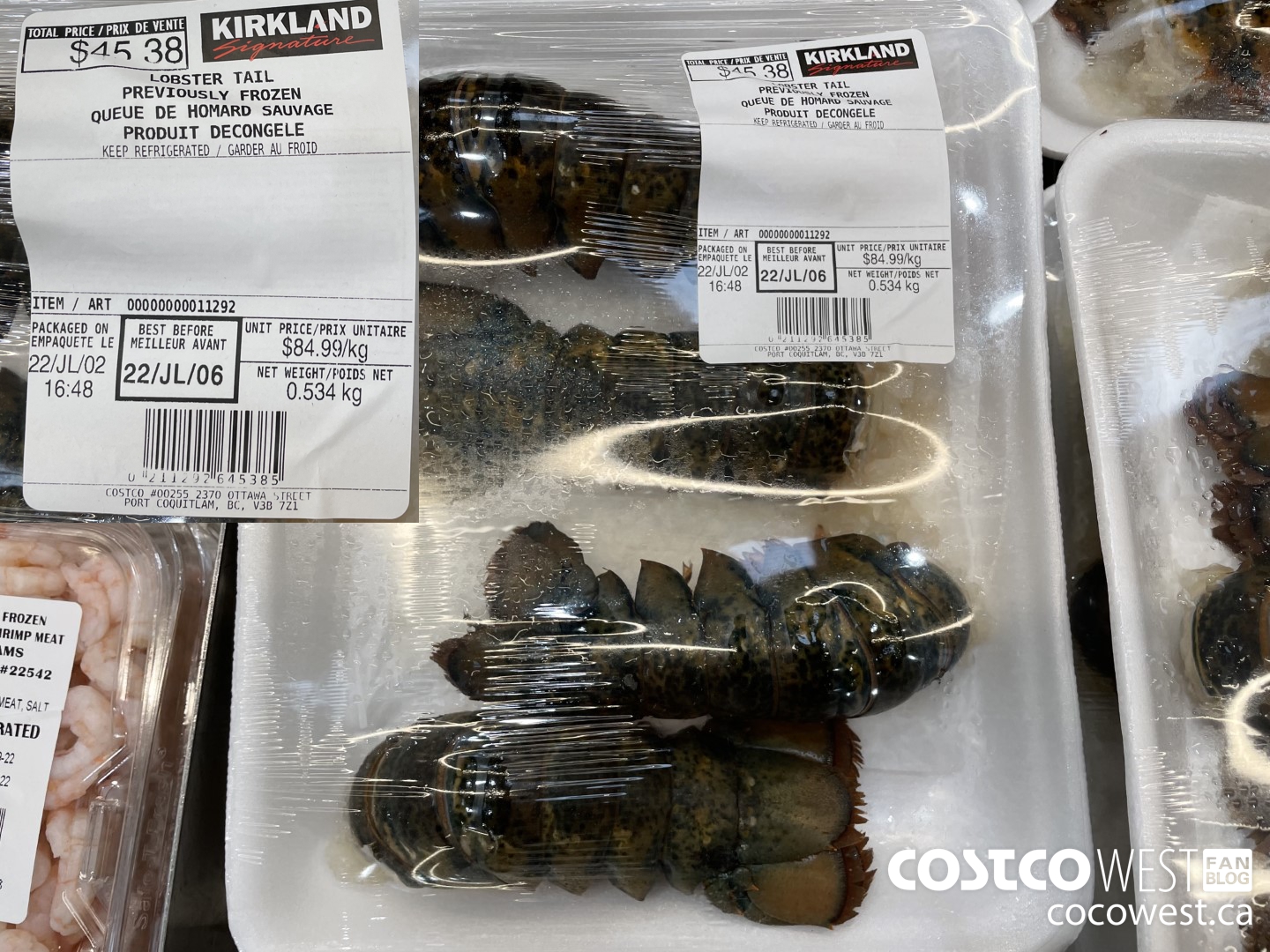 11292 LOBSTER TAIL PREVIOUSLY FROZEN ( $84.99