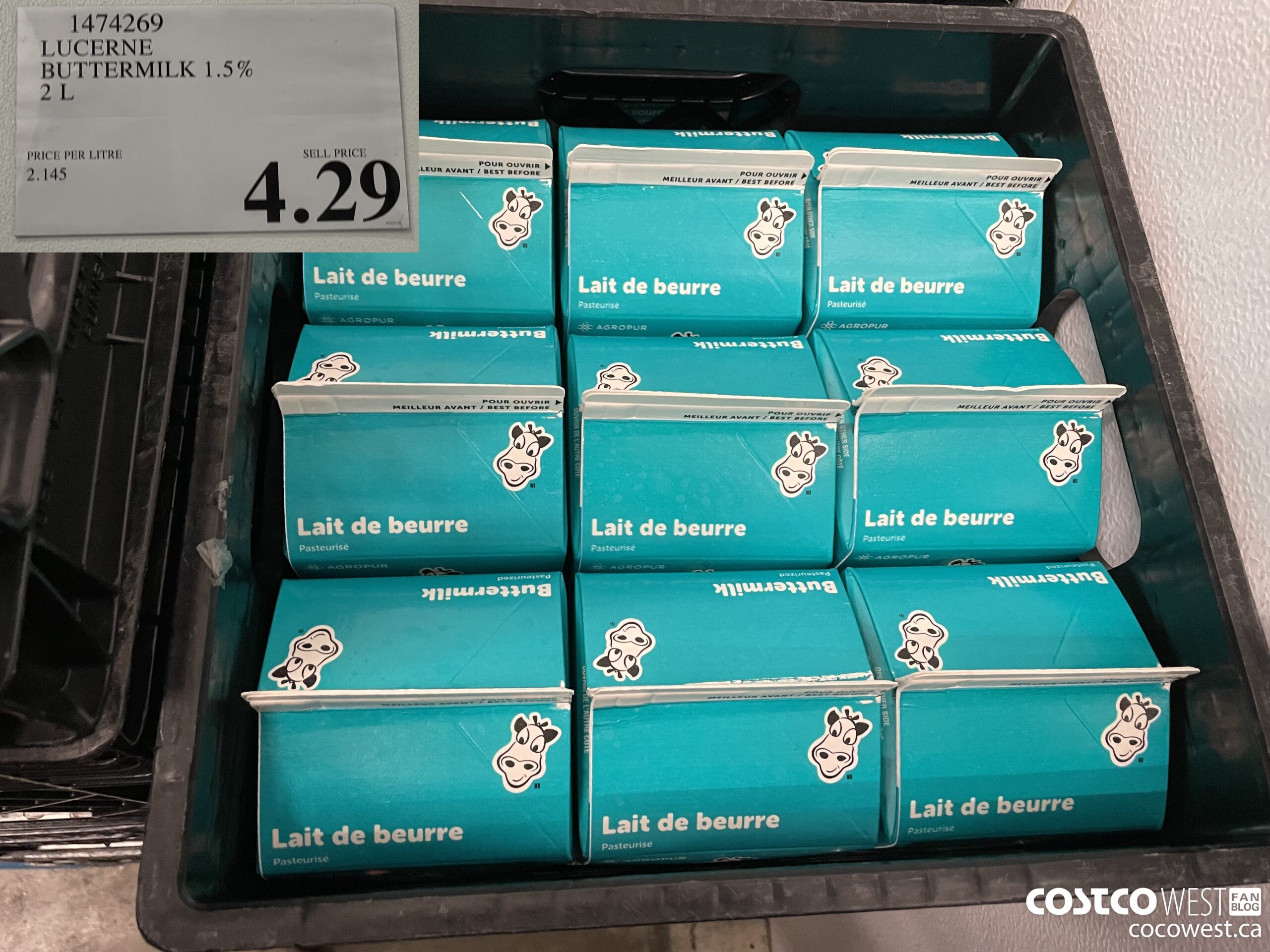 1474269 LUCERNE BUTTERMILK 1.5% 2L $4.29