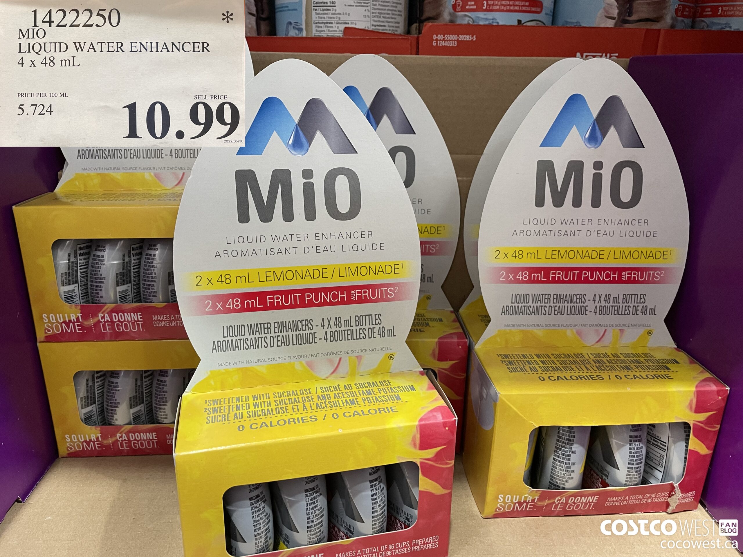 1422250 MIO LIQUID WATER ENHANCER 4 x 48 mL $10.99