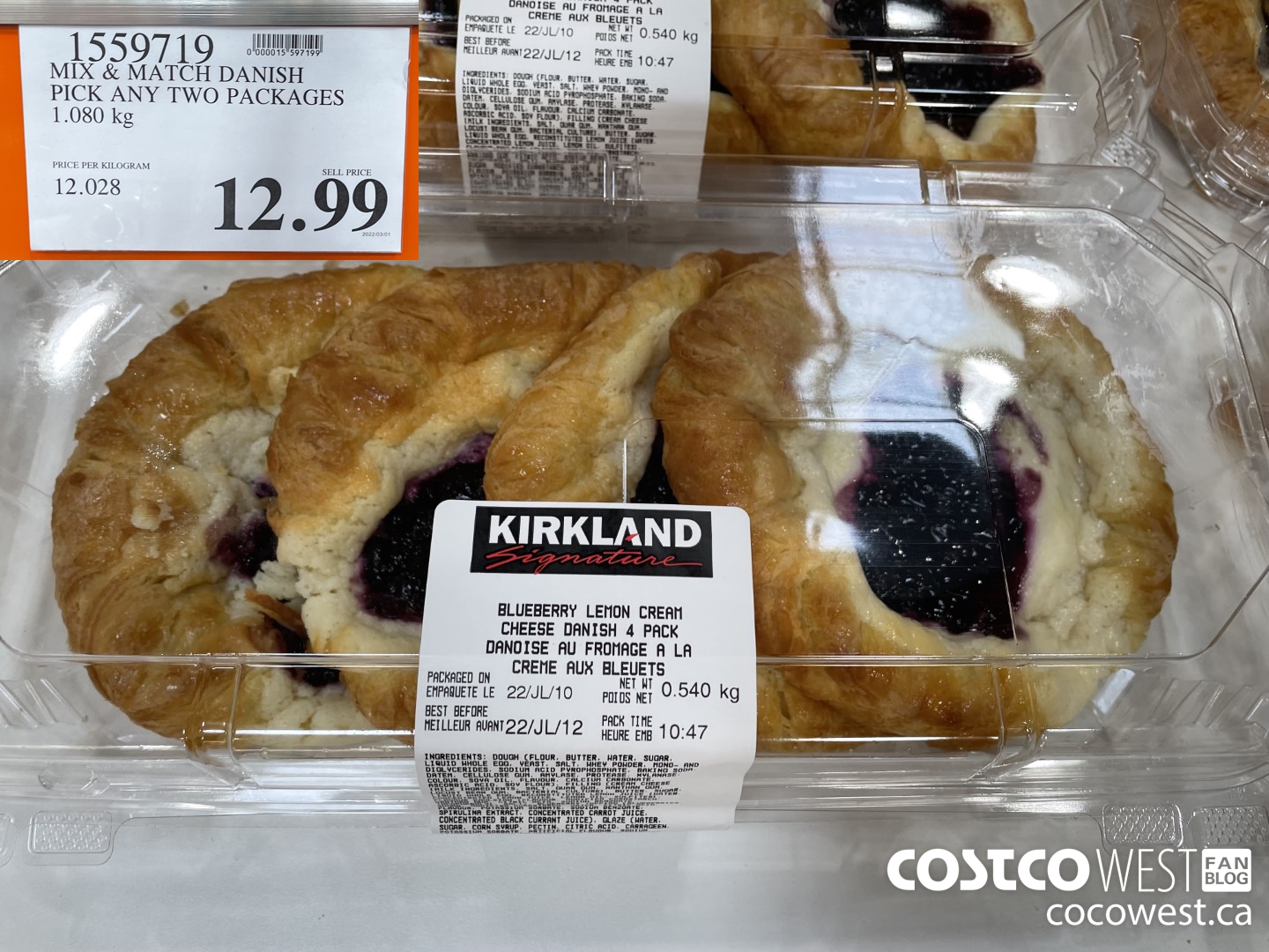 1559719 MIX & MATCH DANISH PICK ANY TWO PACKAGES 1.080 KG $12.99