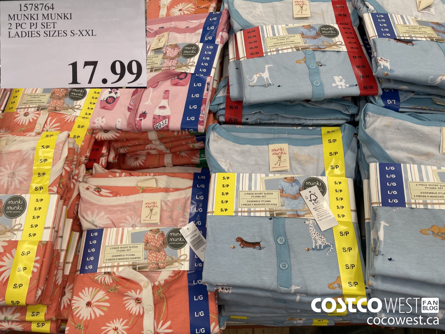 1578764 MUNKI MUNKI 2 PC PJ SET LADIES SIZES S-XXL $17.99