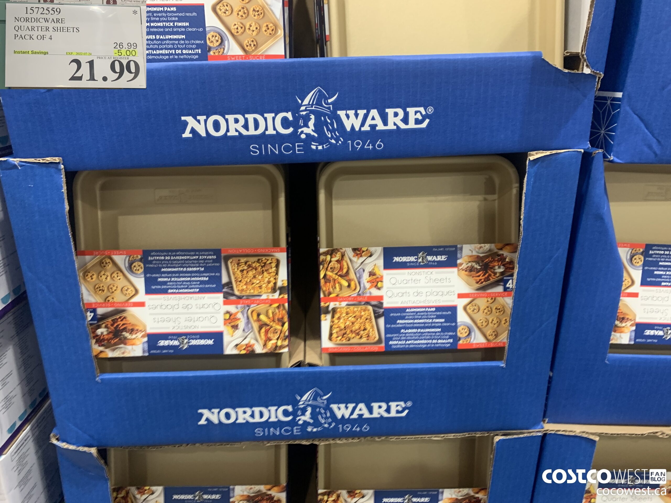 1572559 NORDICWARE QUARTER SHEETS PACK OF 4 ($5.00 INSTANT SAVINGS EXPIRES ON 2022-07-24) $21.99