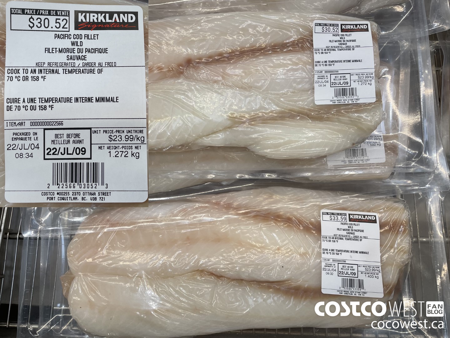22566 PACIFIC COD FILLET WILD $23.99