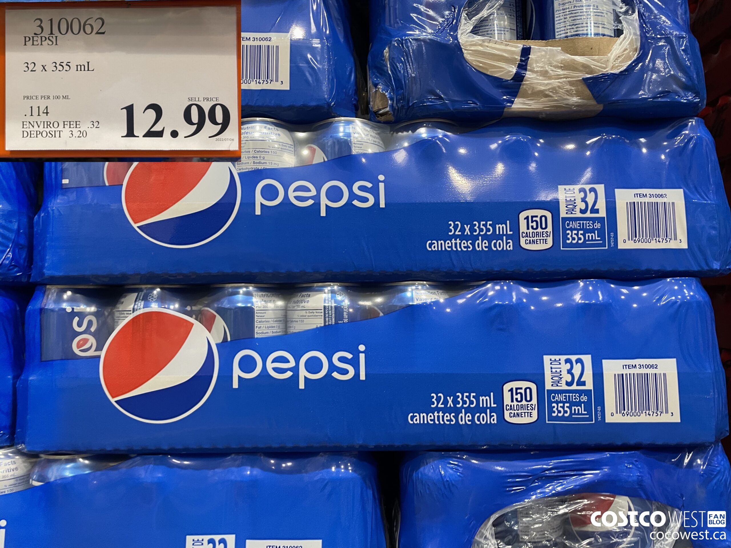 310062 PEPSI 32 X 355 ML $12.99