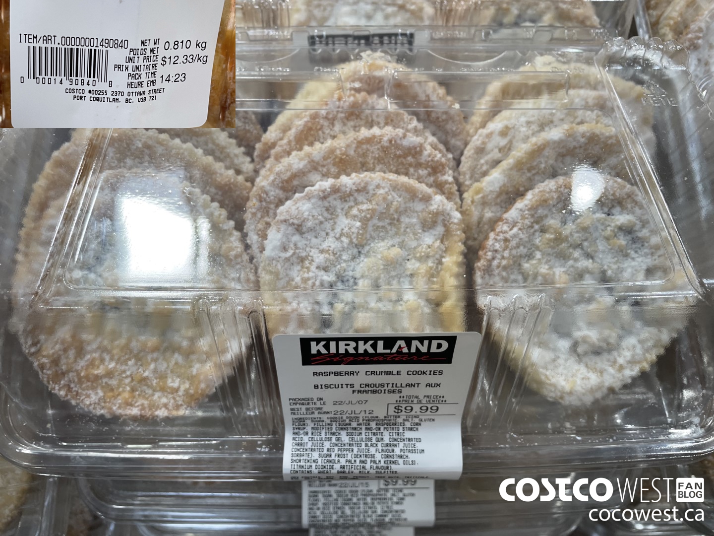 1490840 RASPBERRY CRUMBLE COOKIES $9.99