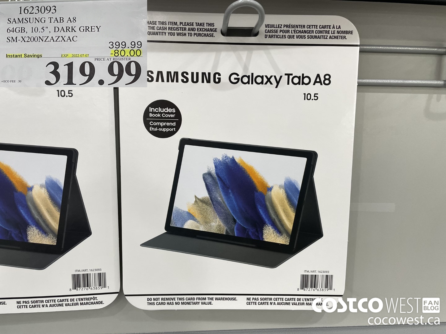 1623093 SAMSUNG TAB A8 64GB, 10.5
