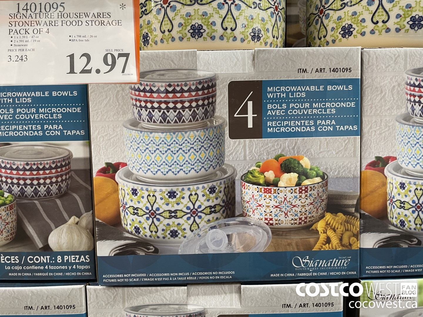 1609656 SIGNATURE HOUSEWARES BOWLS SET OF 6 18 99 - Costco East Fan Blog