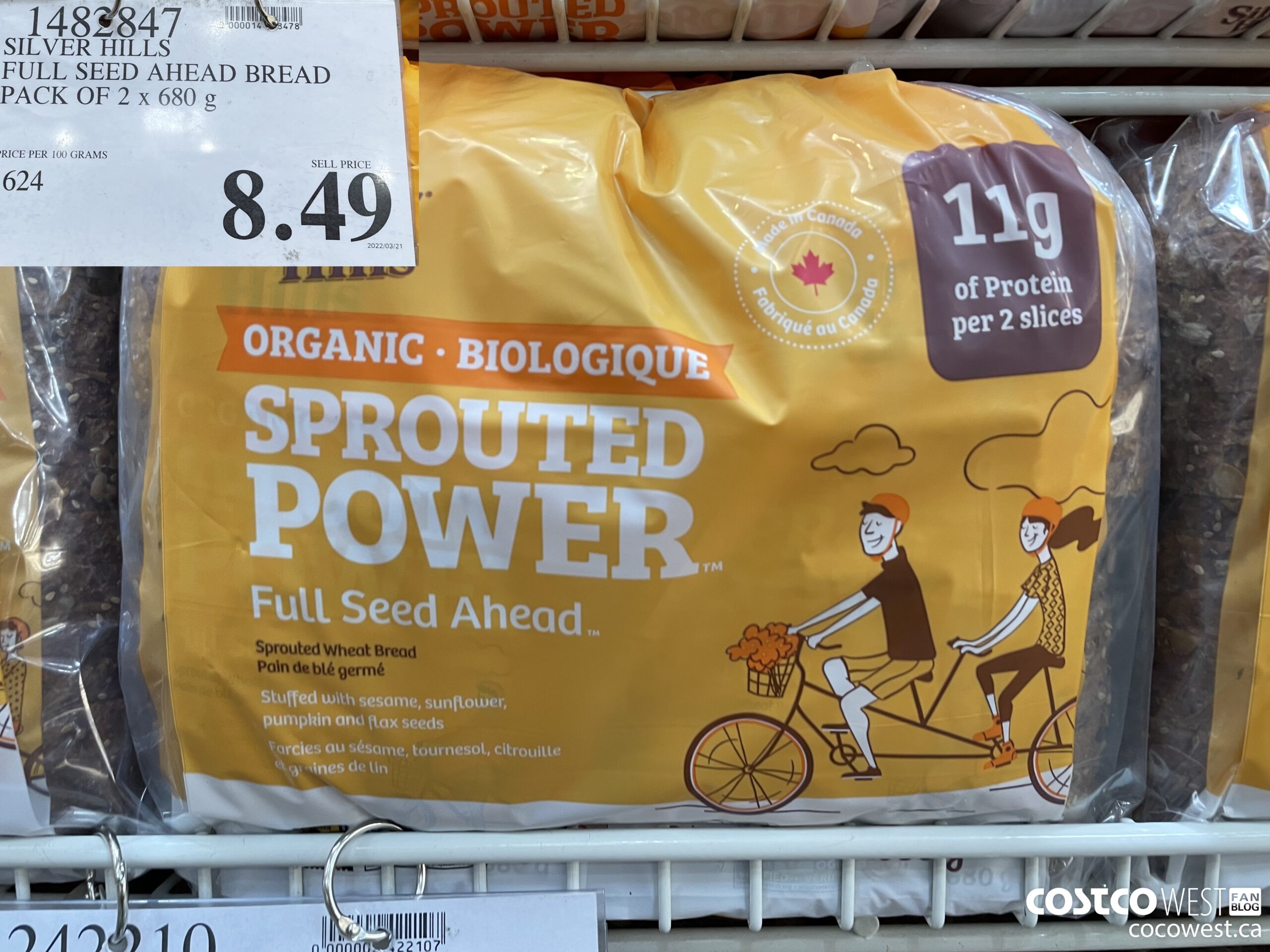 1482847 SILVER HILLS FULL SEED AHEAD BREAD PACK OF 2 x 680 g $8.48